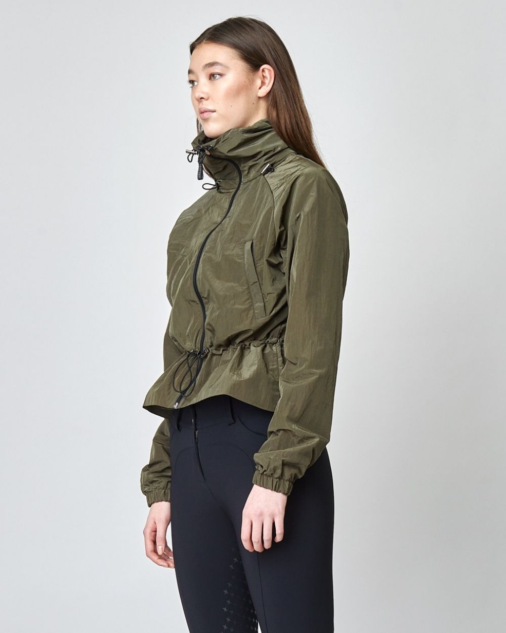 Windproof Riding Jacket Green image