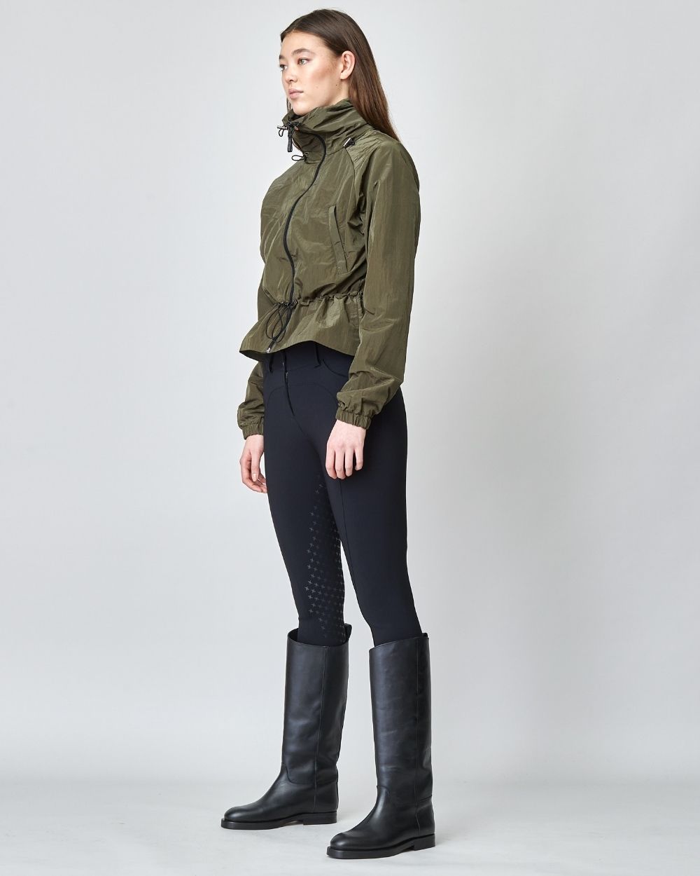 Windproof Riding Jacket Green image