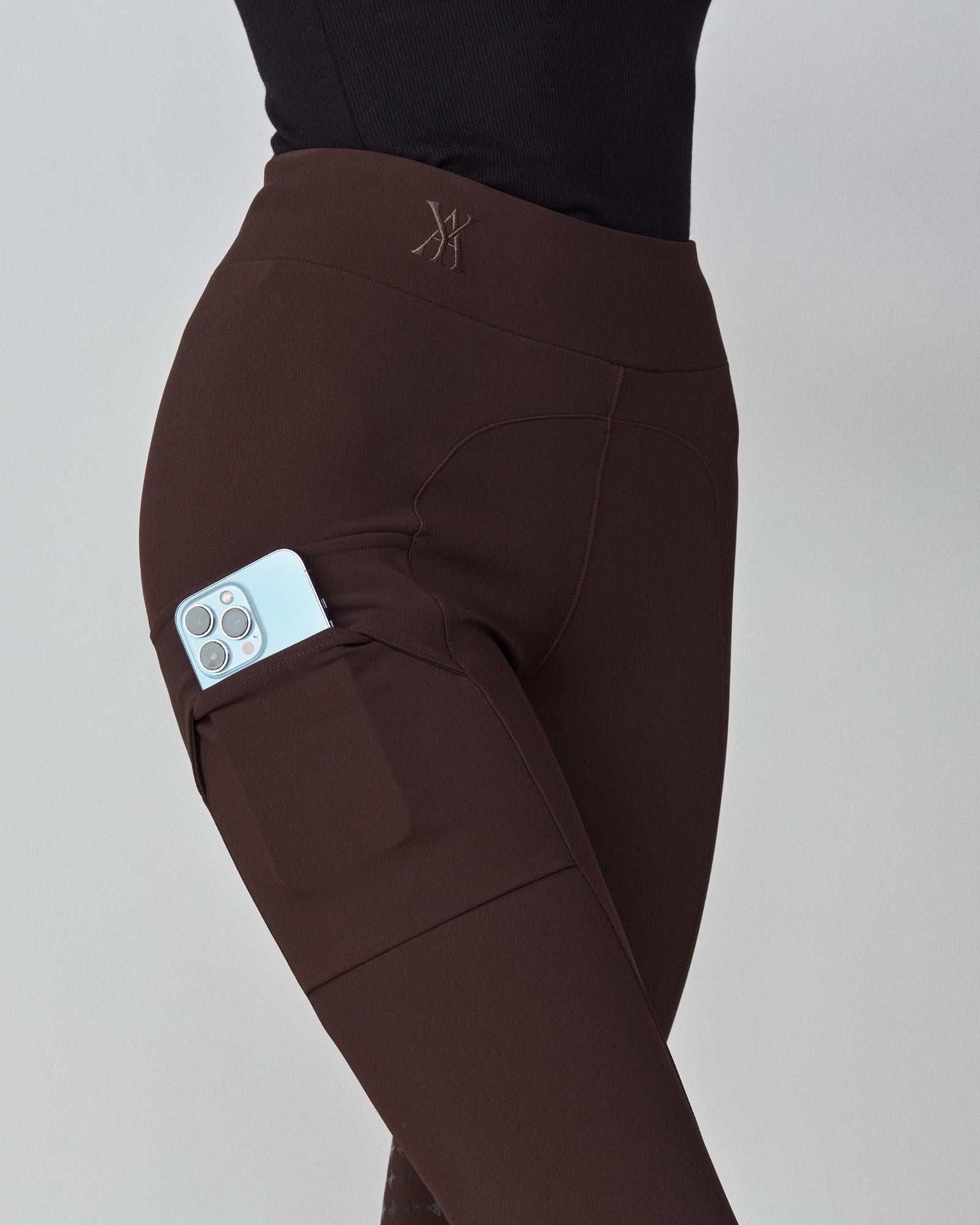Compression Pull-On Breeches Dark Brown image