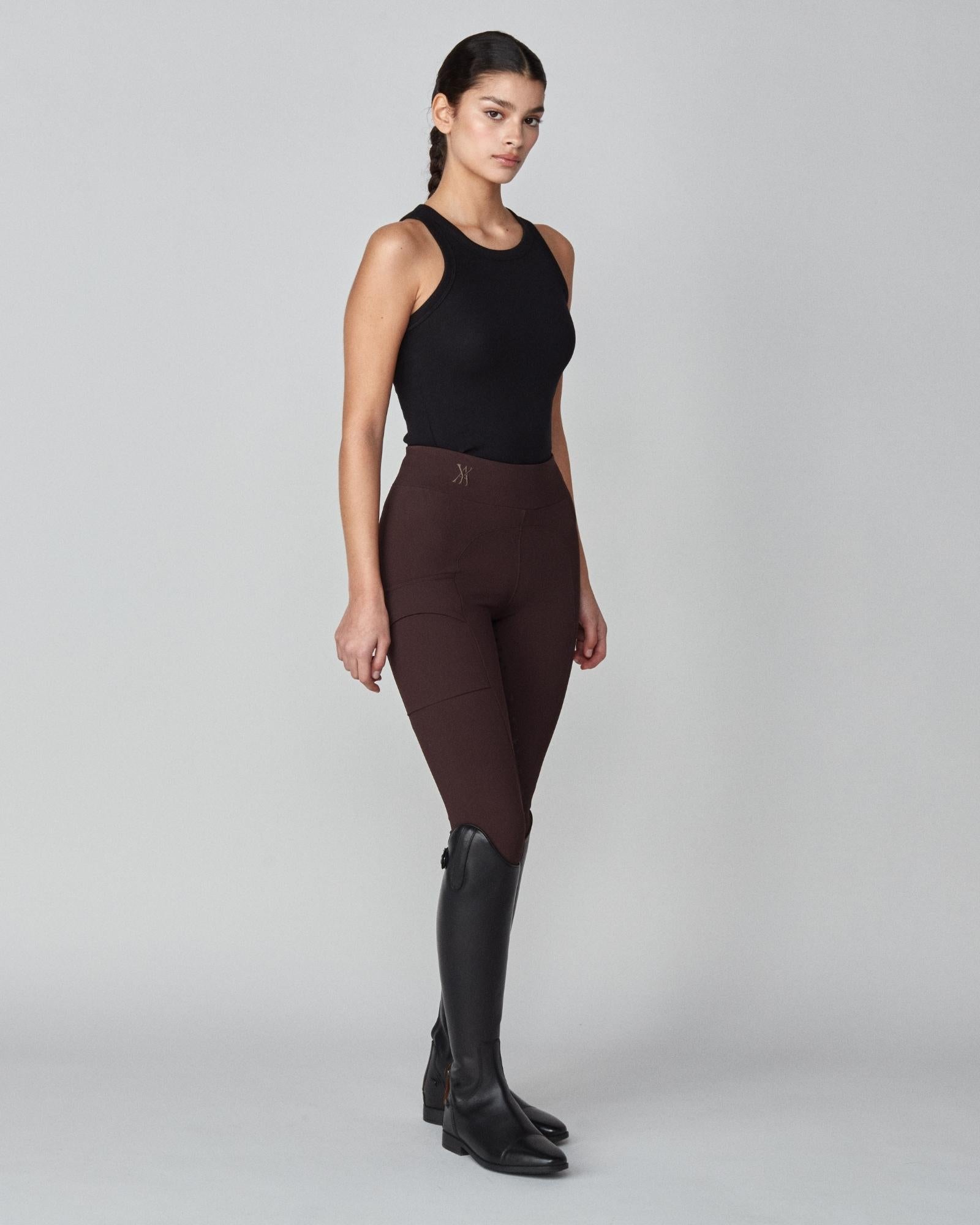 Compression Pull-On Breeches Dark Brown image