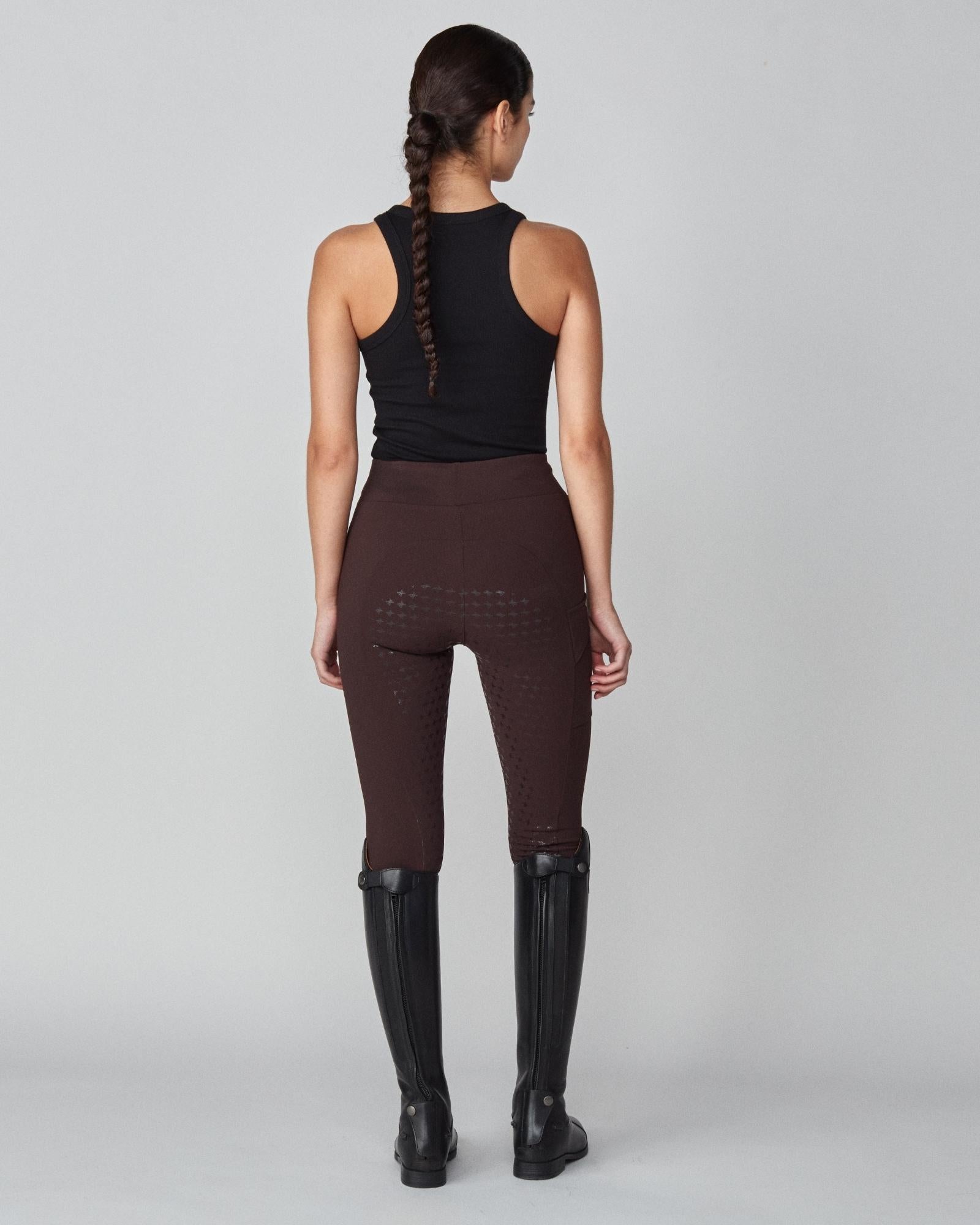 Compression Pull-On Breeches Dark Brown image