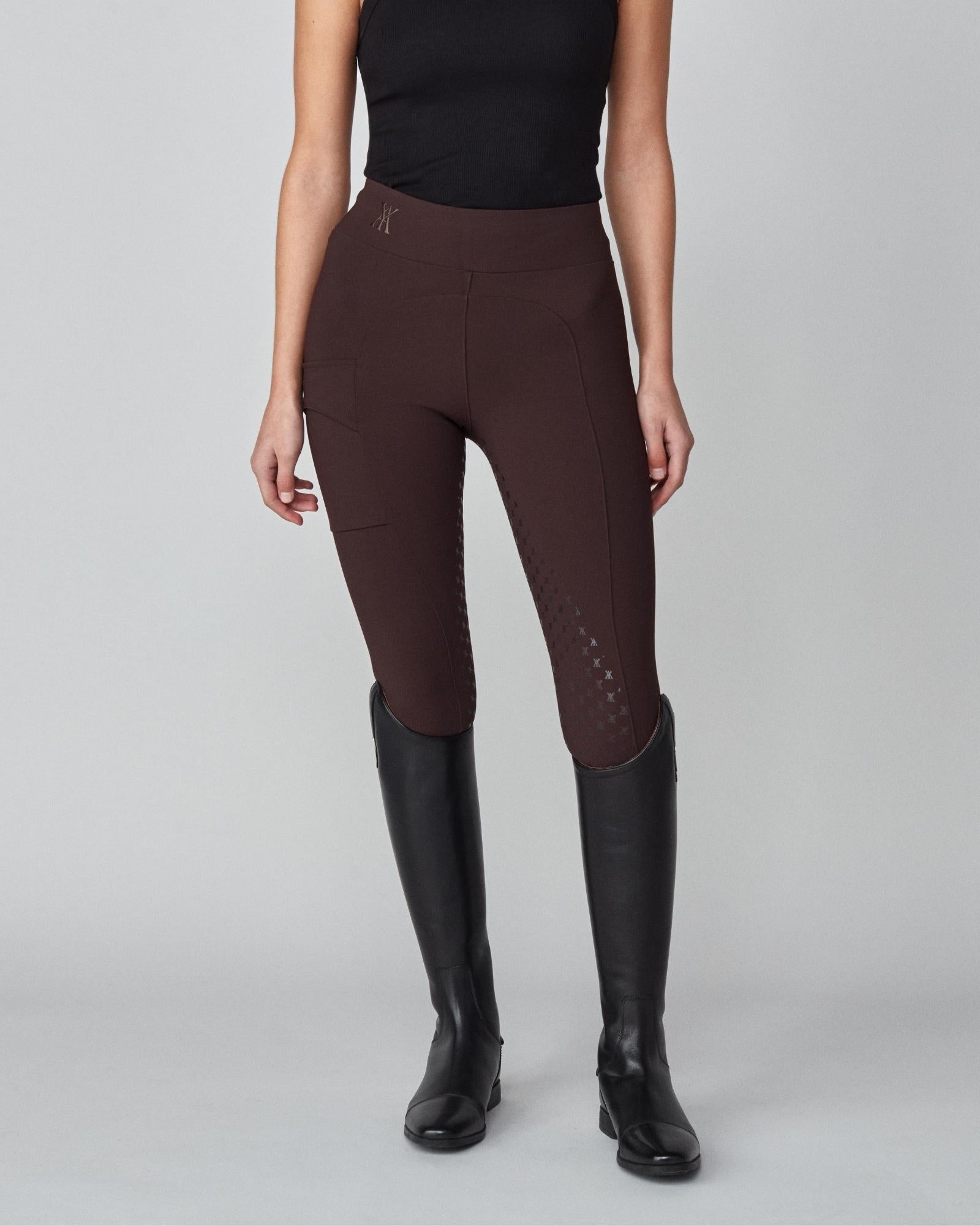 Compression Pull-On Breeches Dark Brown image