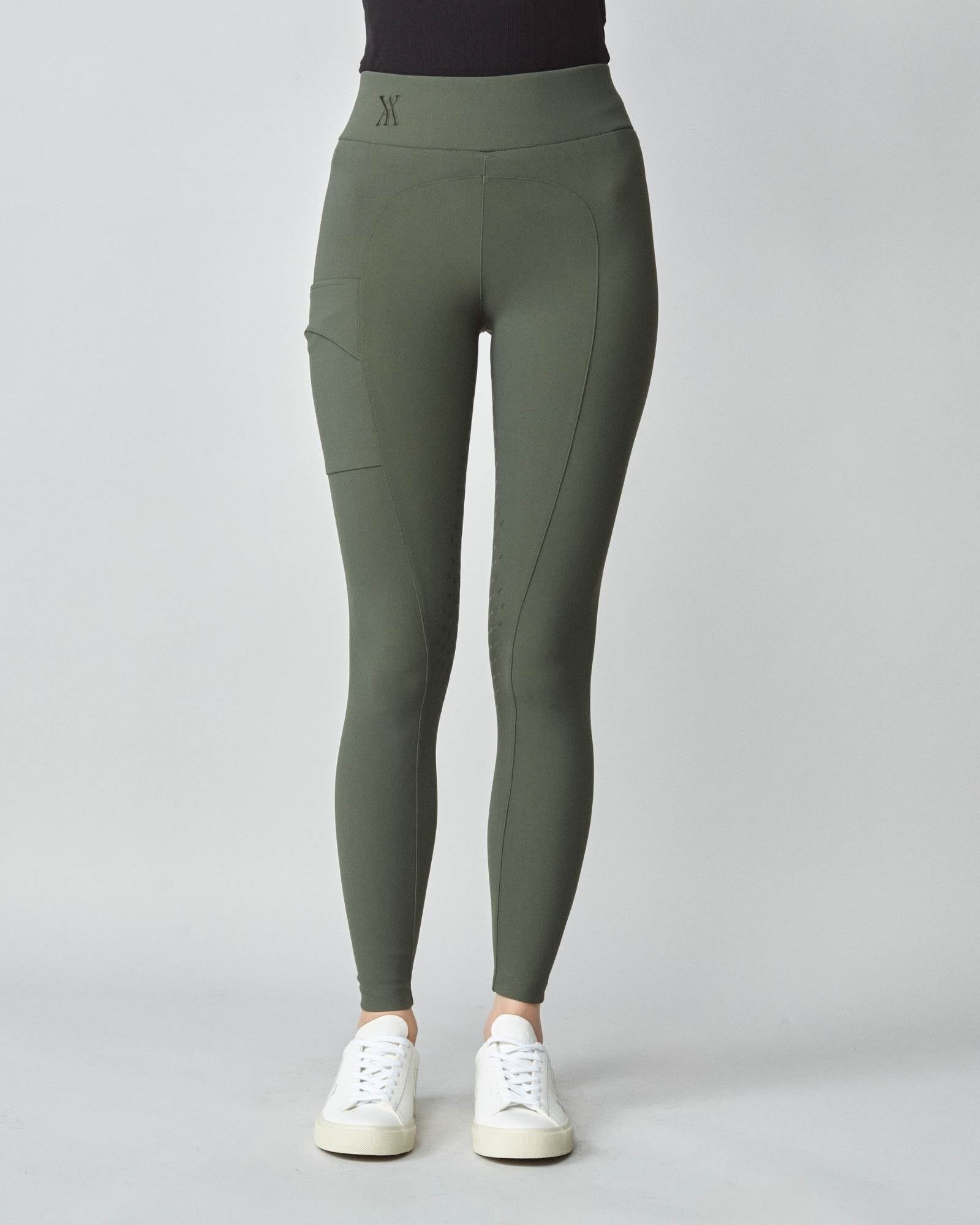 Compression Pull-On Breeches Green image