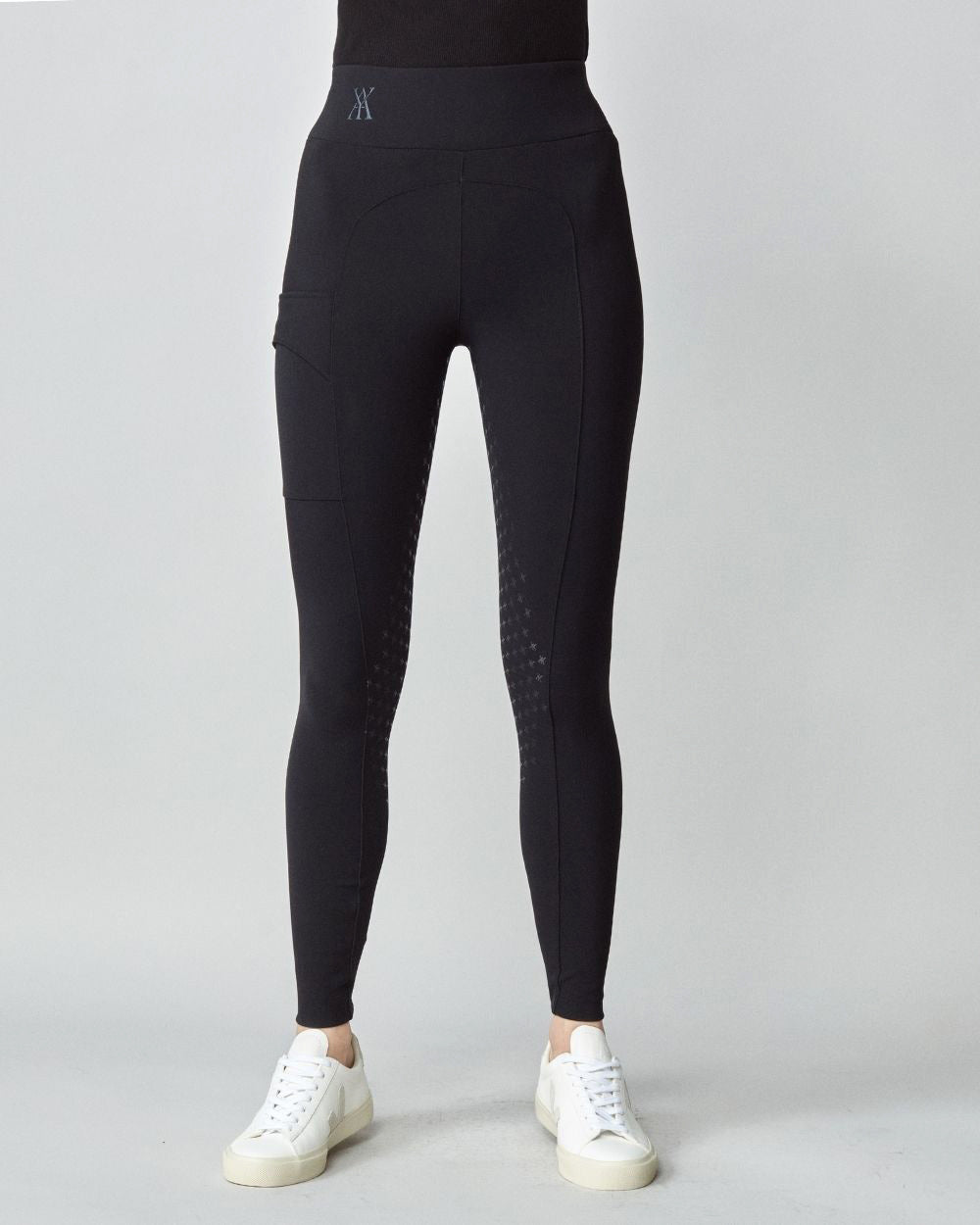 Compression Pull-On Breeches Black image