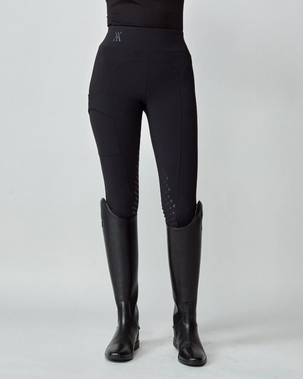 Compression Pull-On Breeches Black image