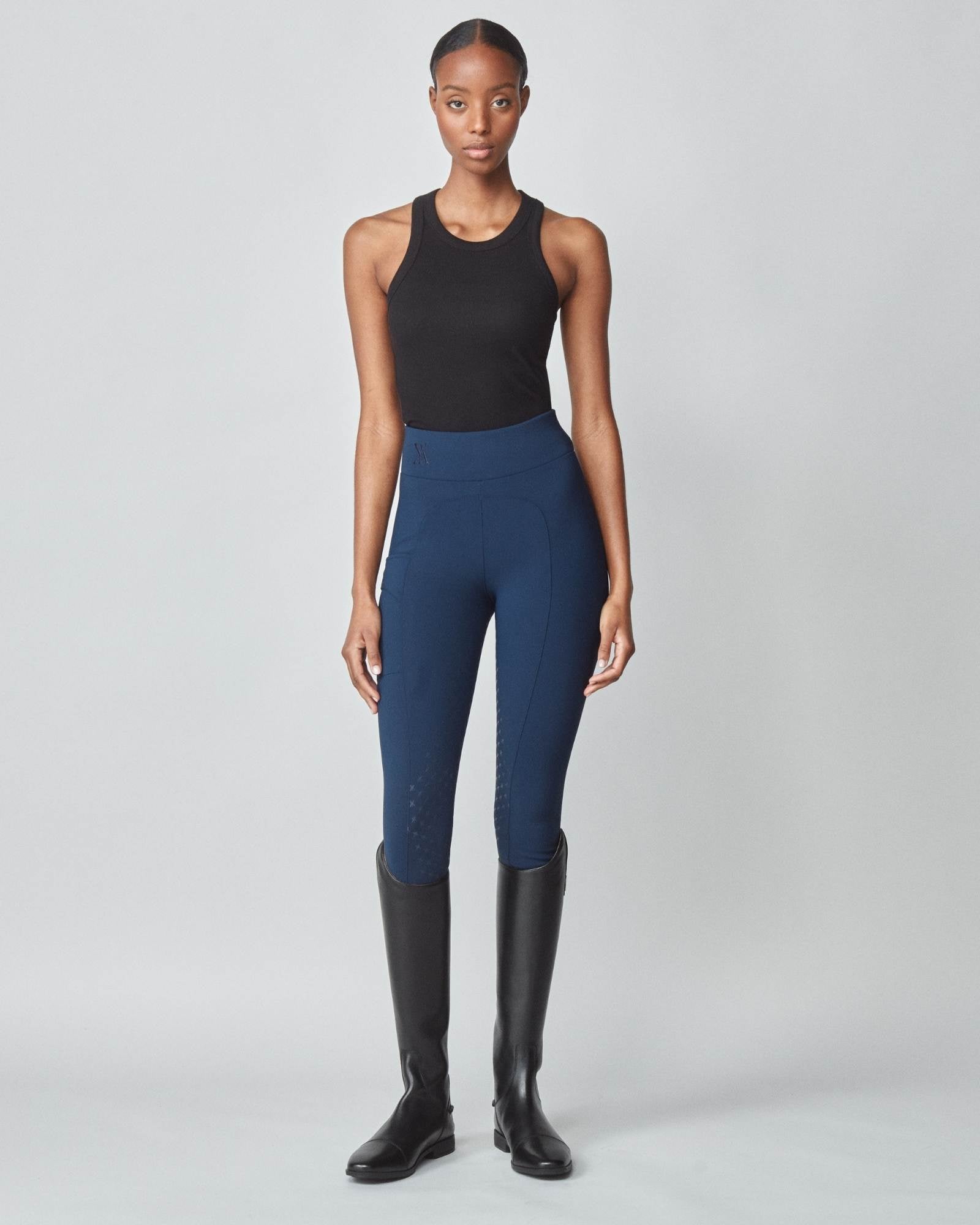 Compression Pull-On Breeches Navy image