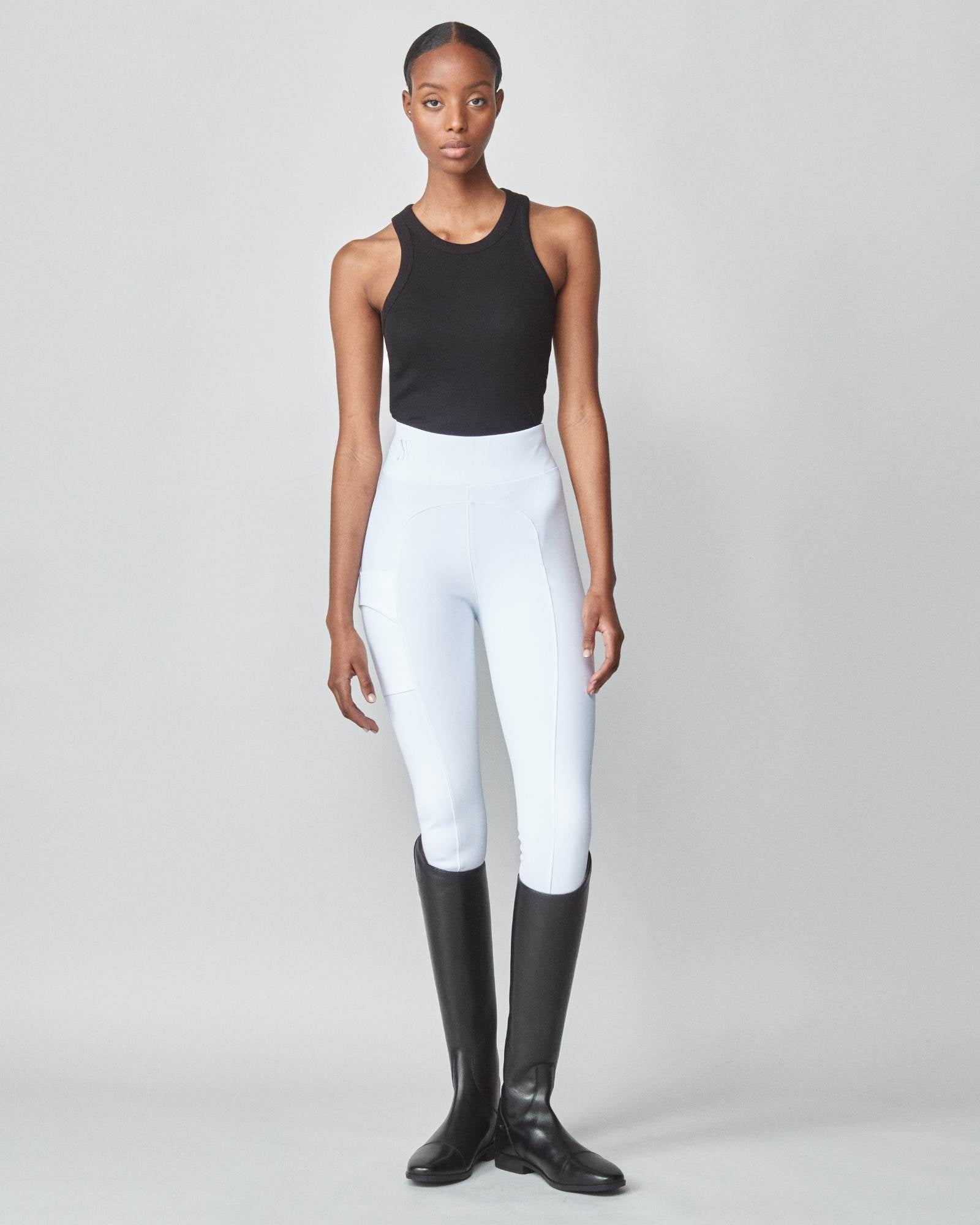 Compression pull-on Riding Breeches White Shop now
