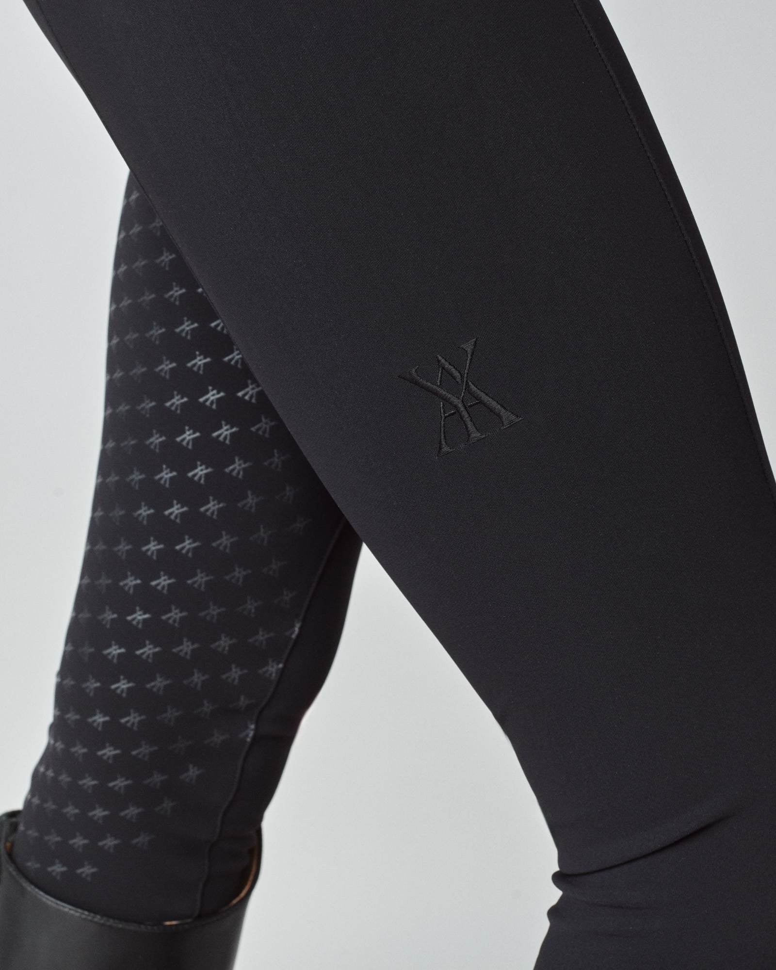 High-Rise Compression Breeches Black image