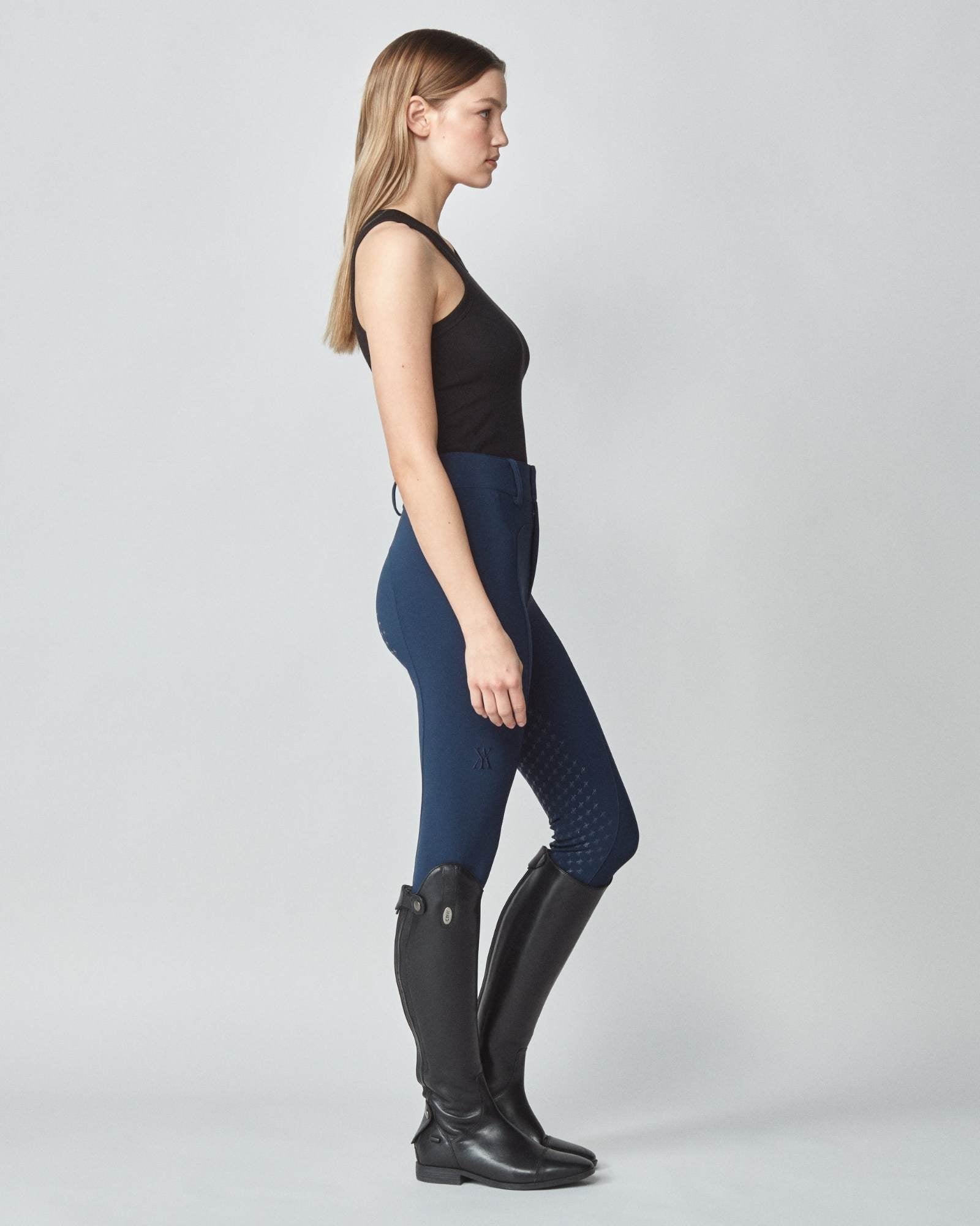 High-Rise Compression Breeches Navy image