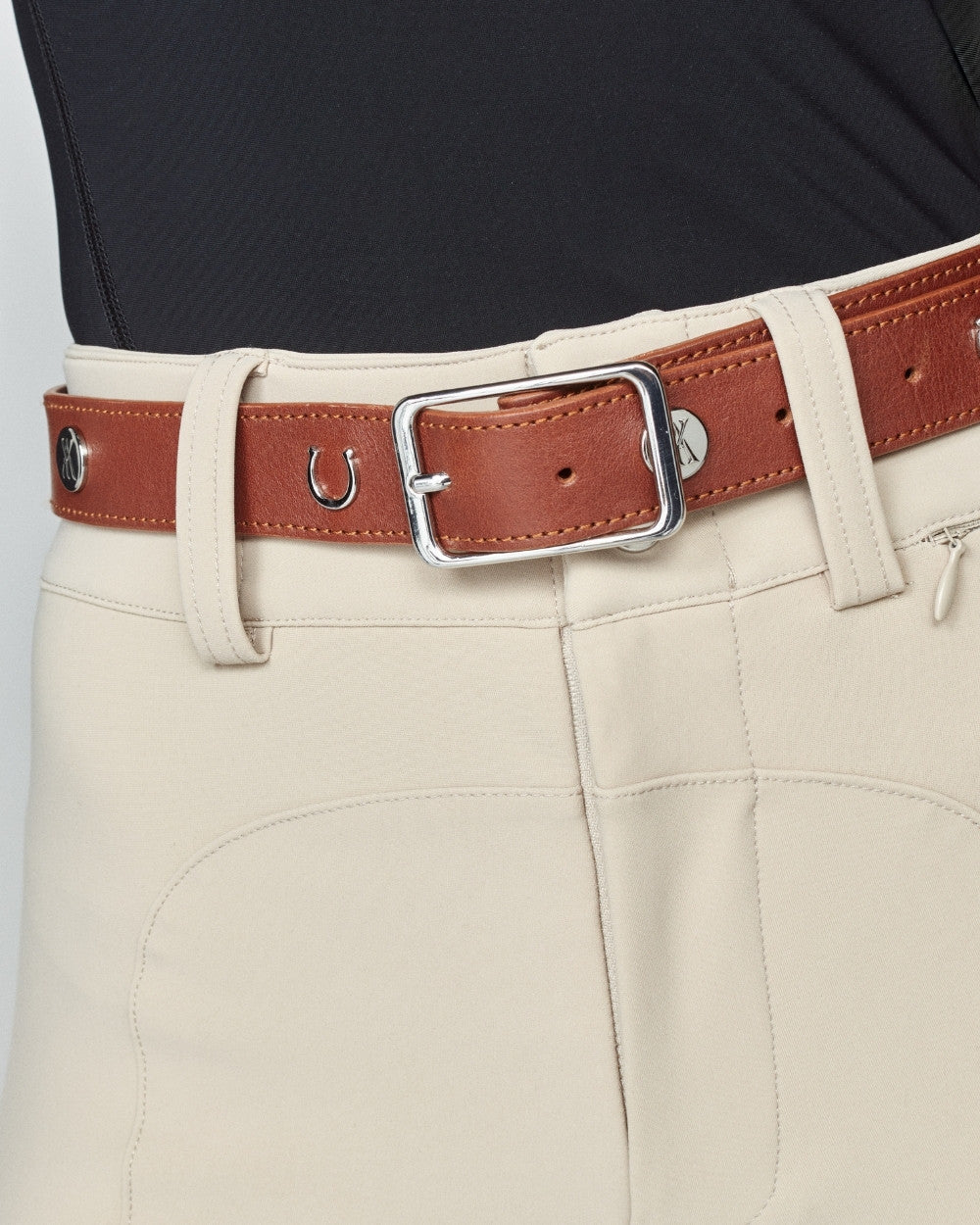 Leather Buckle Belt Brown image