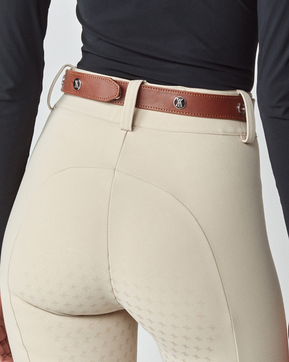 Leather Buckle Belt Brown image