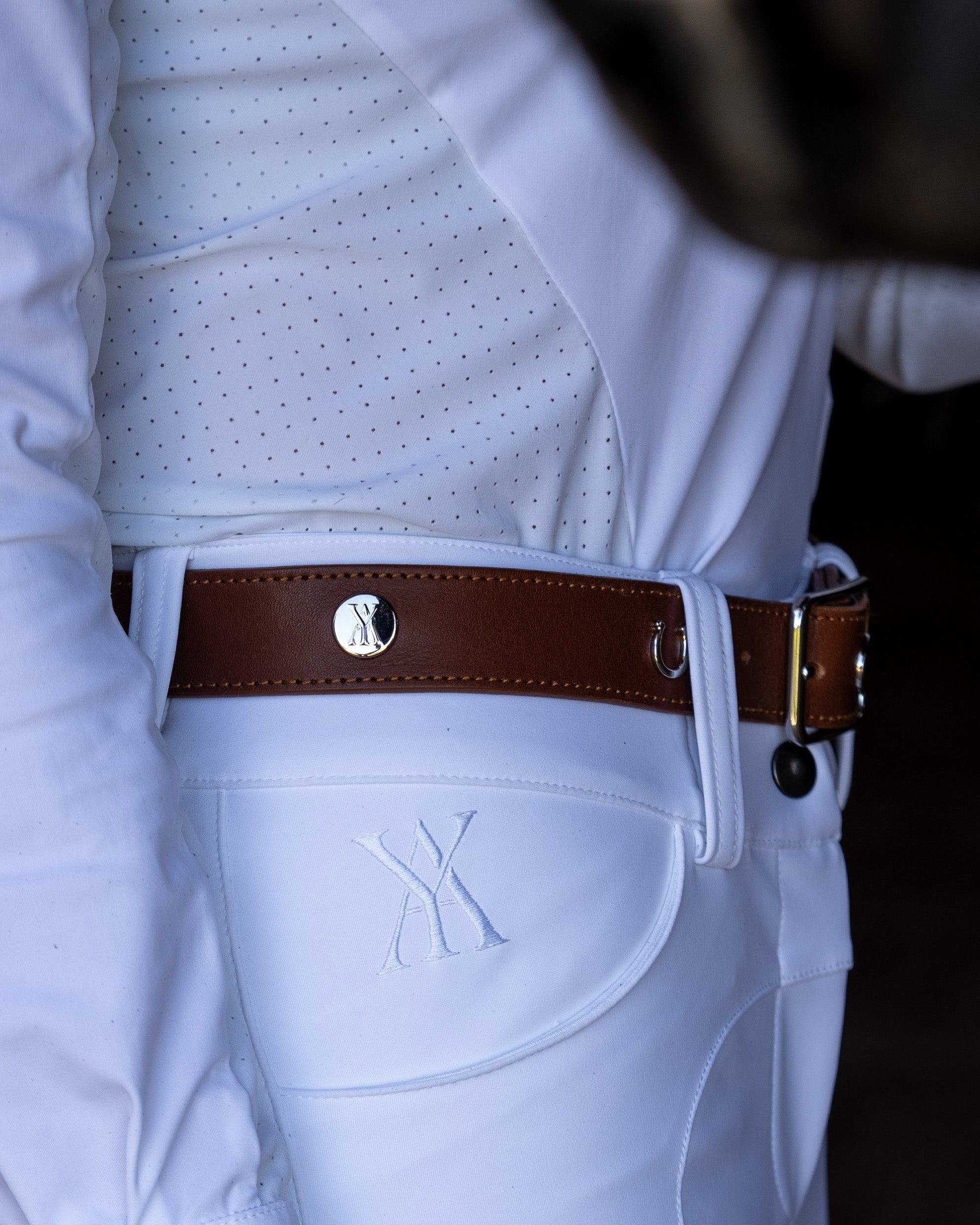 Leather Buckle Belt Brown image