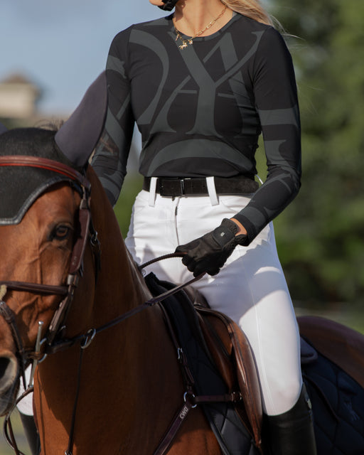 Monogram Long Sleeve Shirt Black thumbnail image
