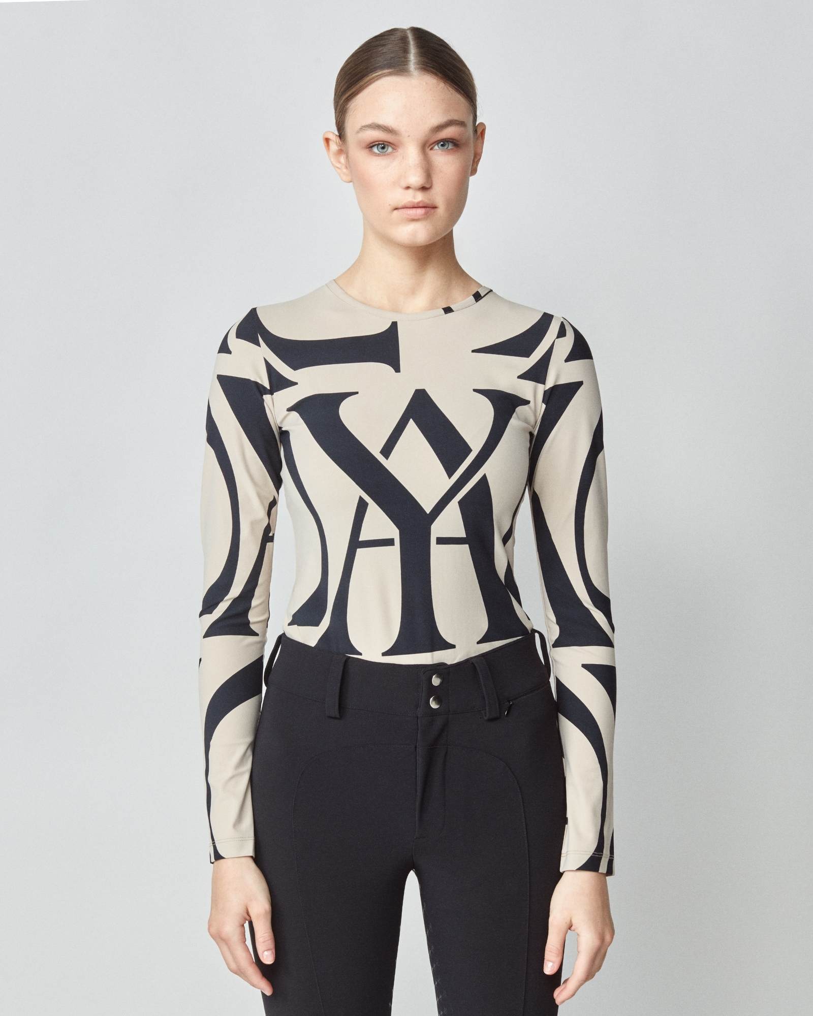 Monogram Long Sleeve Shirt Tan | Shop now – Yagya