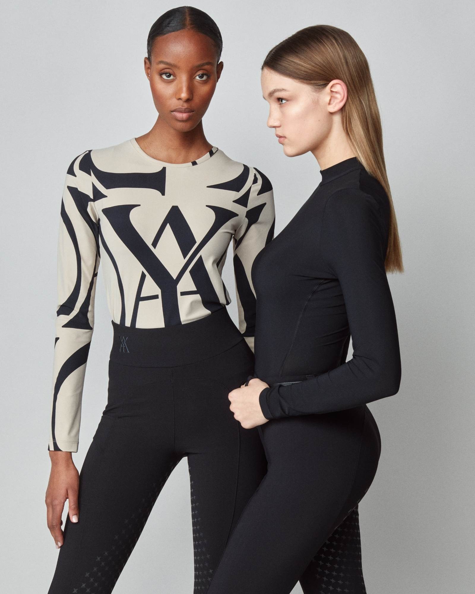 Monogram Long Sleeve Shirt Tan image