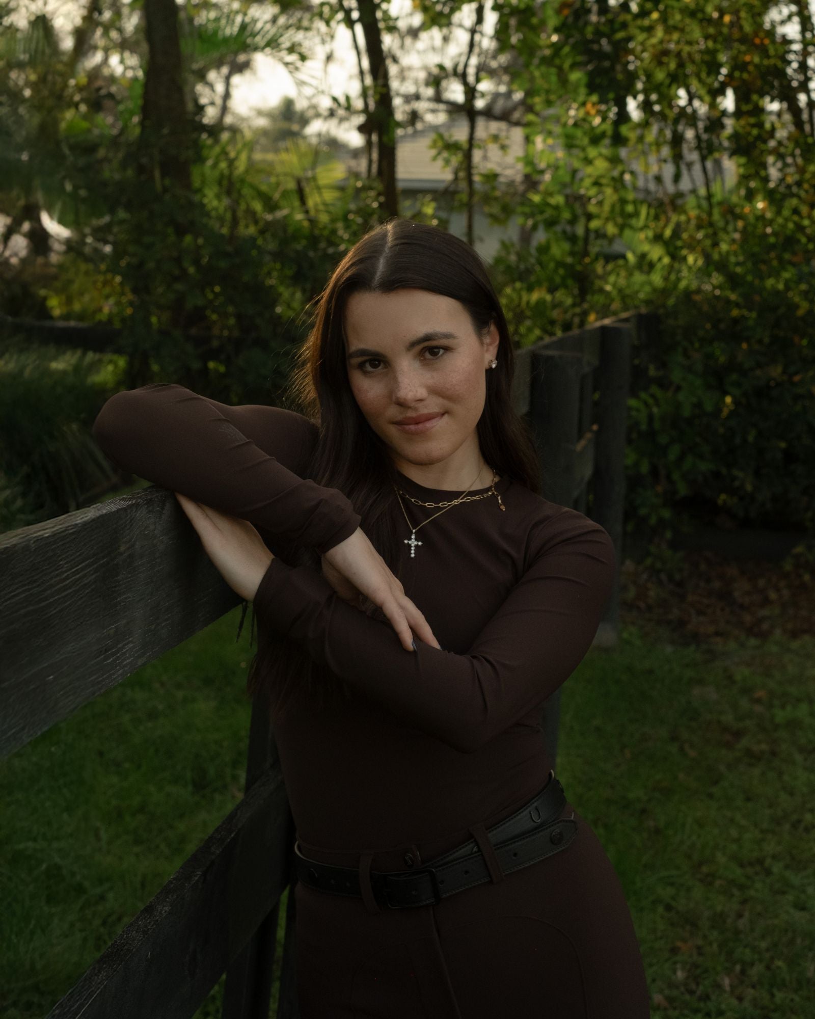 Sculpting Long Sleeve Dark Brown image