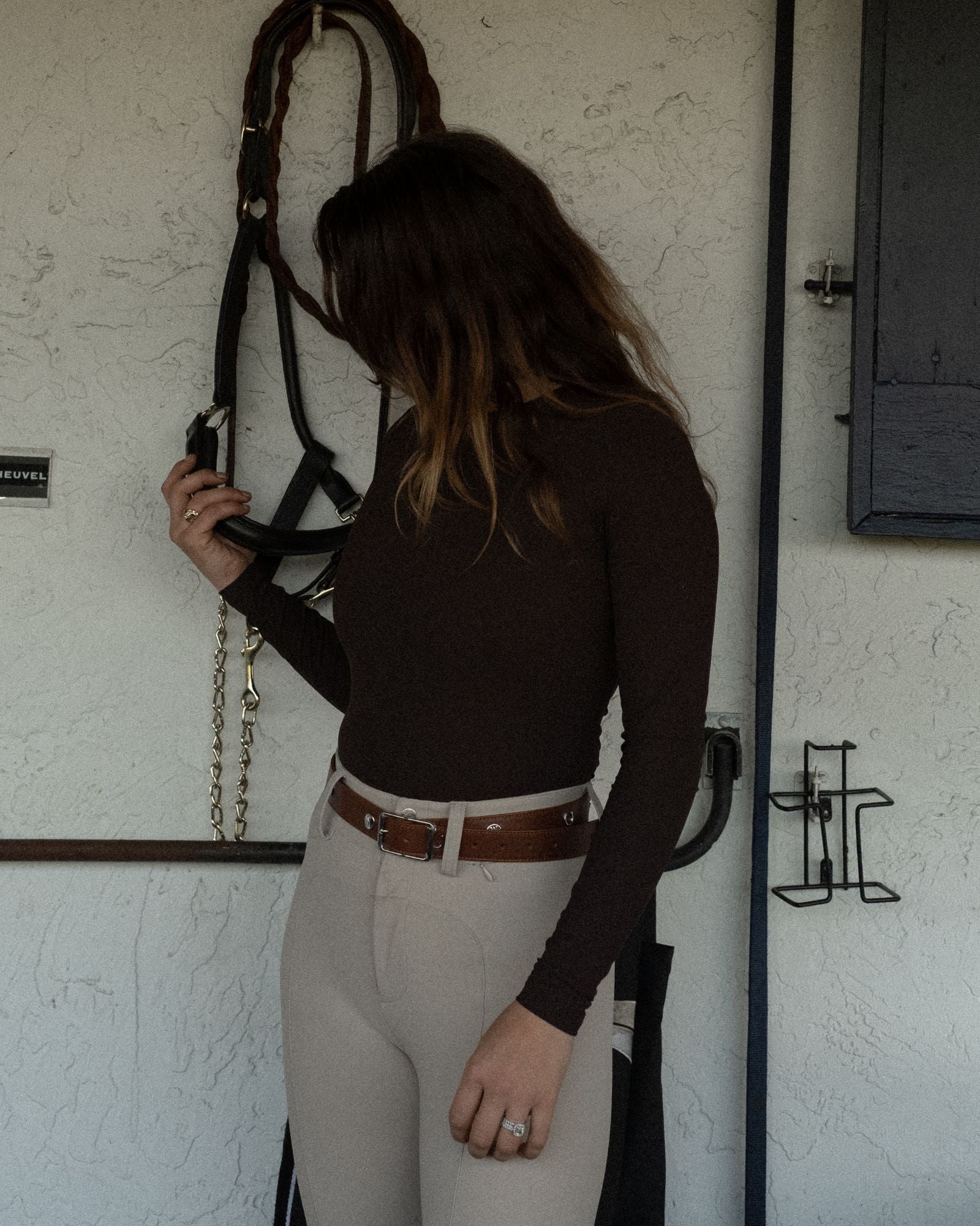 Sculpting Long Sleeve Dark Brown image