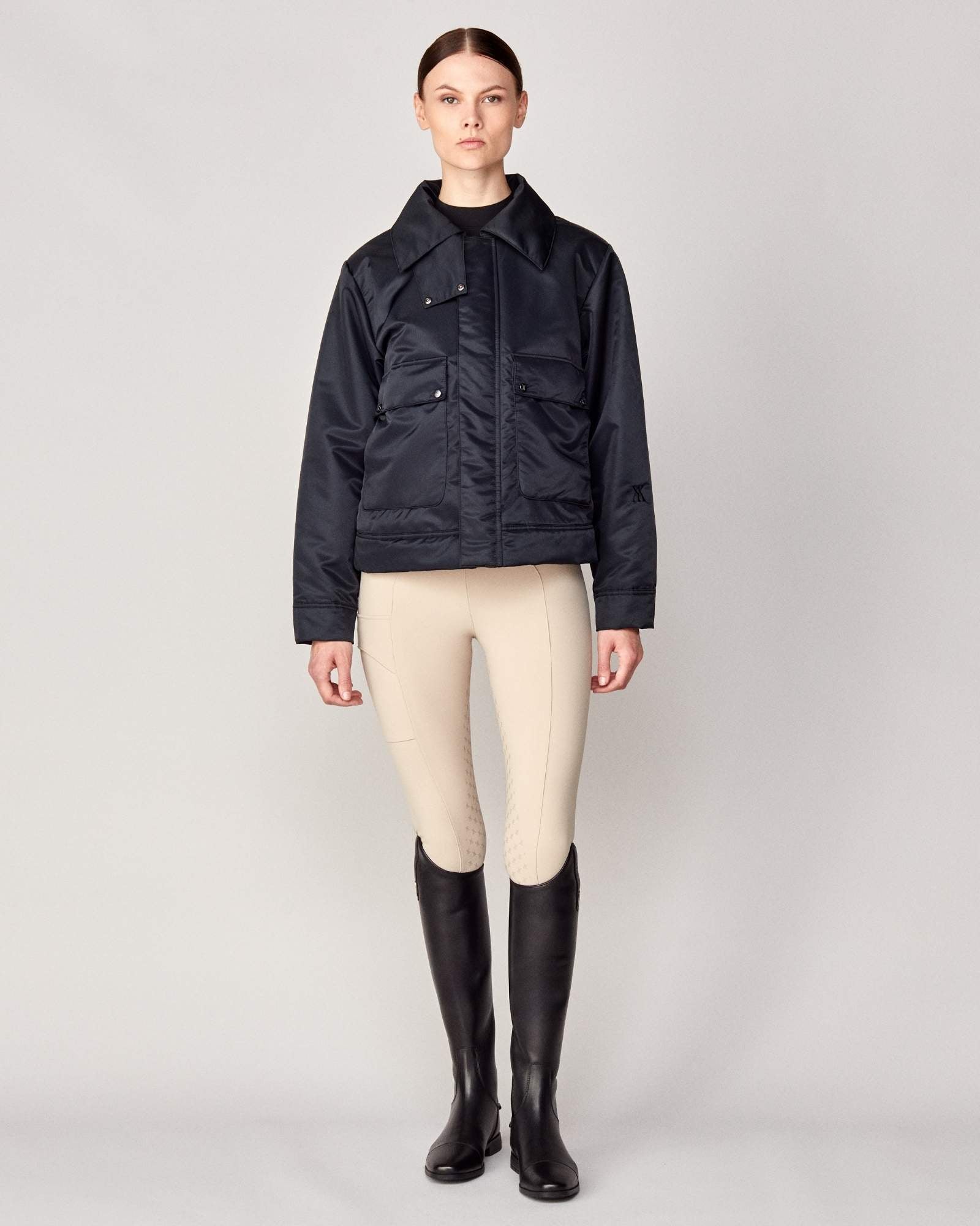 Short Padded Jacket Black image