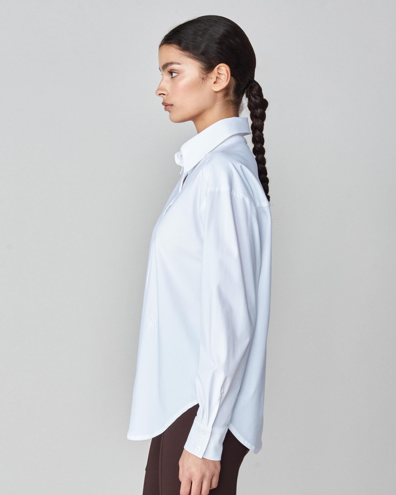 Stretchy Riding Shirt White image