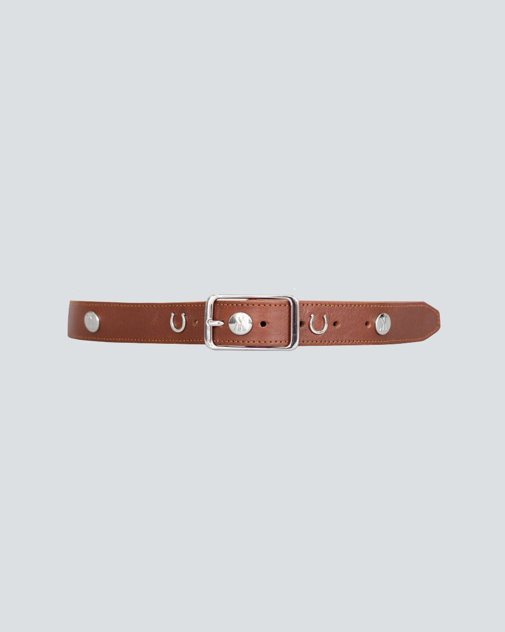 Leather Buckle Belt Brown image