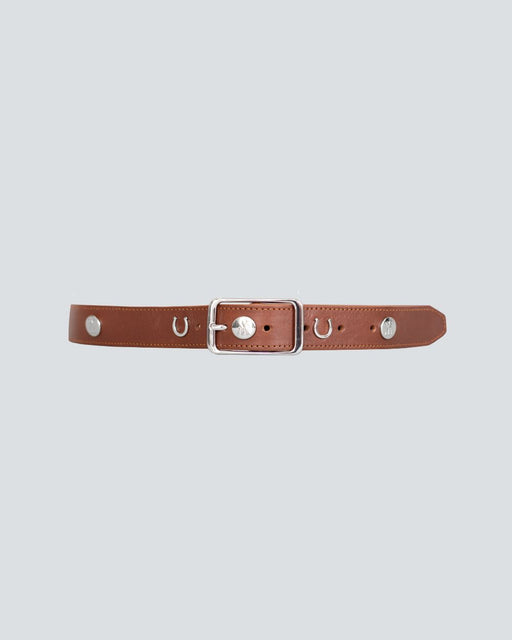 Leather Buckle Belt Brown thumbnail image