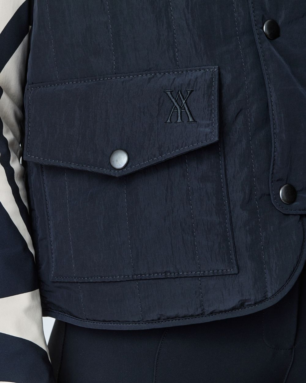 Quilted Riding Vest Black image