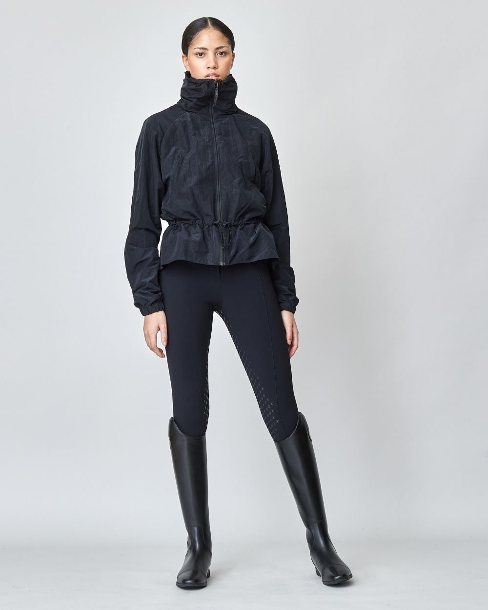Windproof Riding Jacket Black image