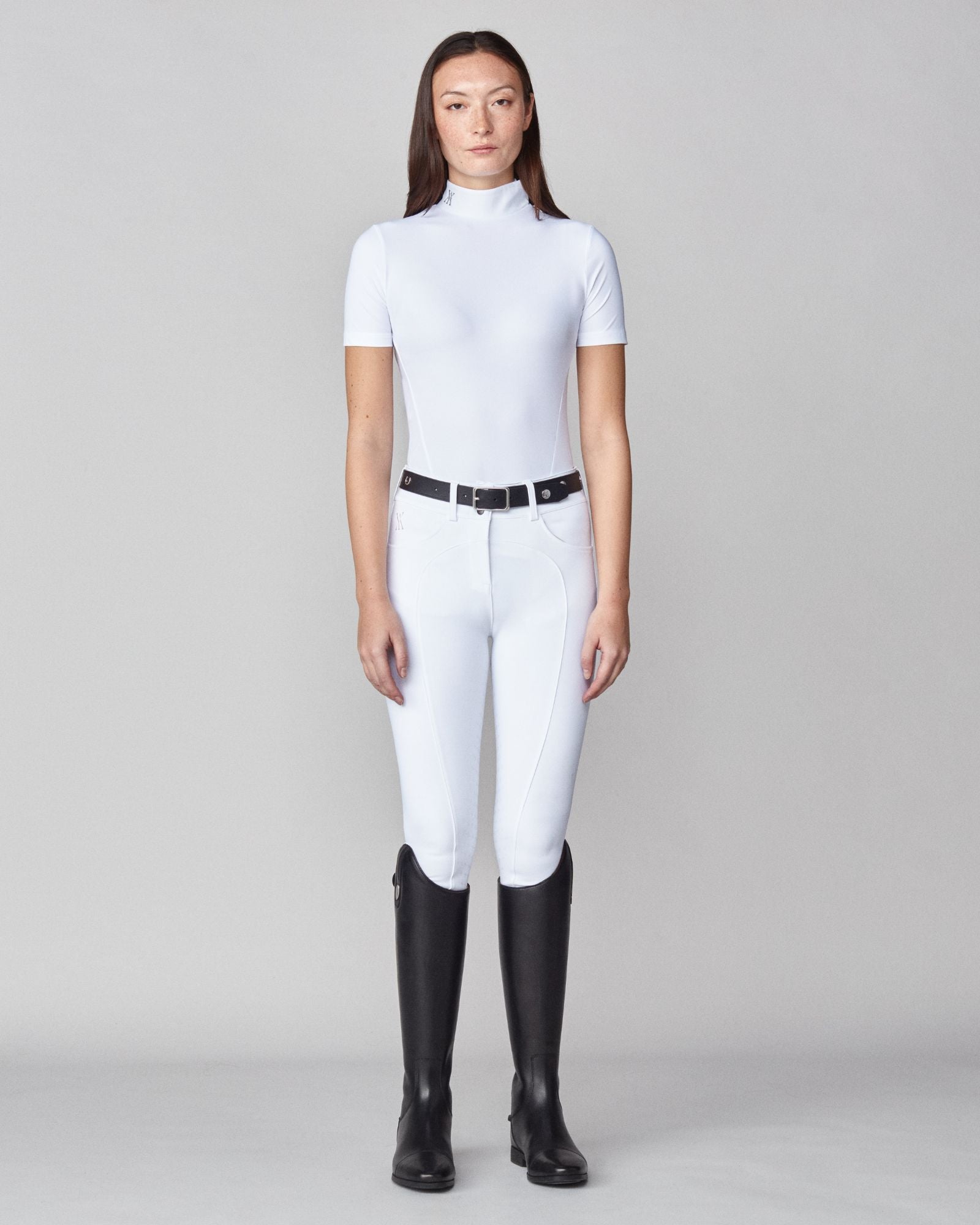 Leather Buckle Belt Black image