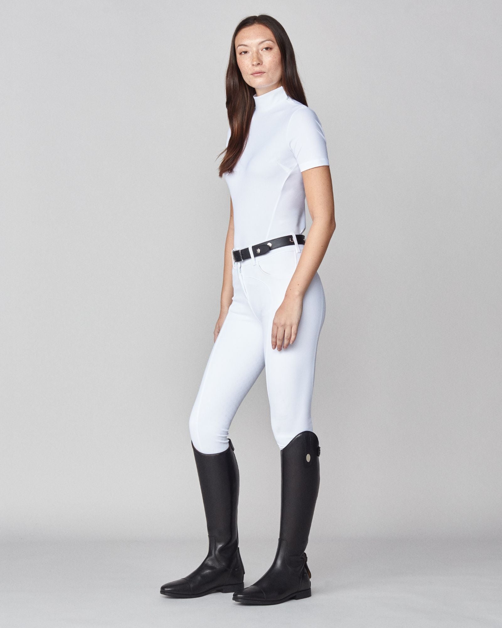 Leather Buckle Belt Black image