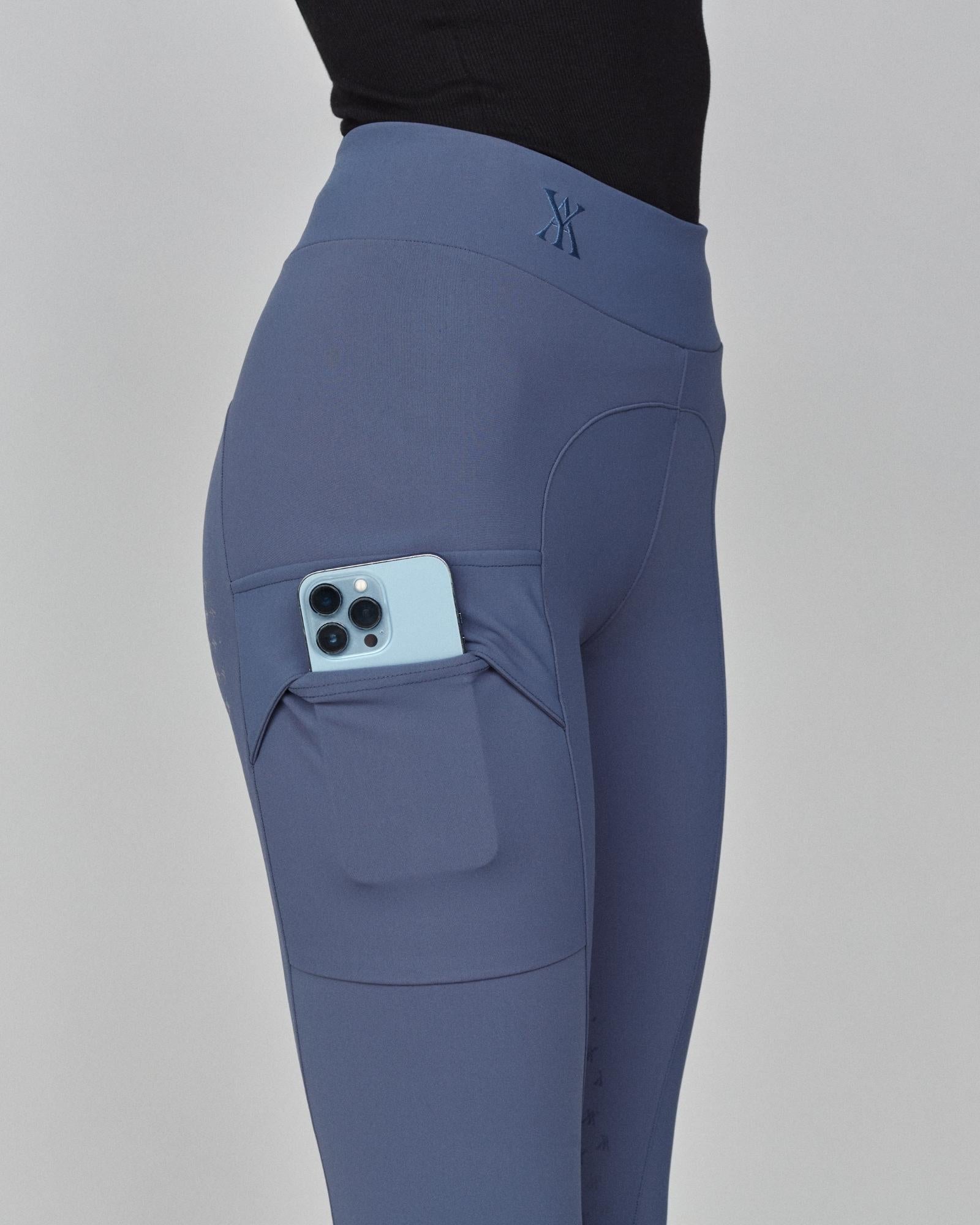 Compression Pull-On Breeches Slate Blue image