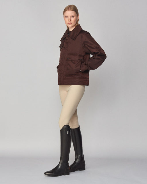 Short Padded Jacket Dark Brown thumbnail image