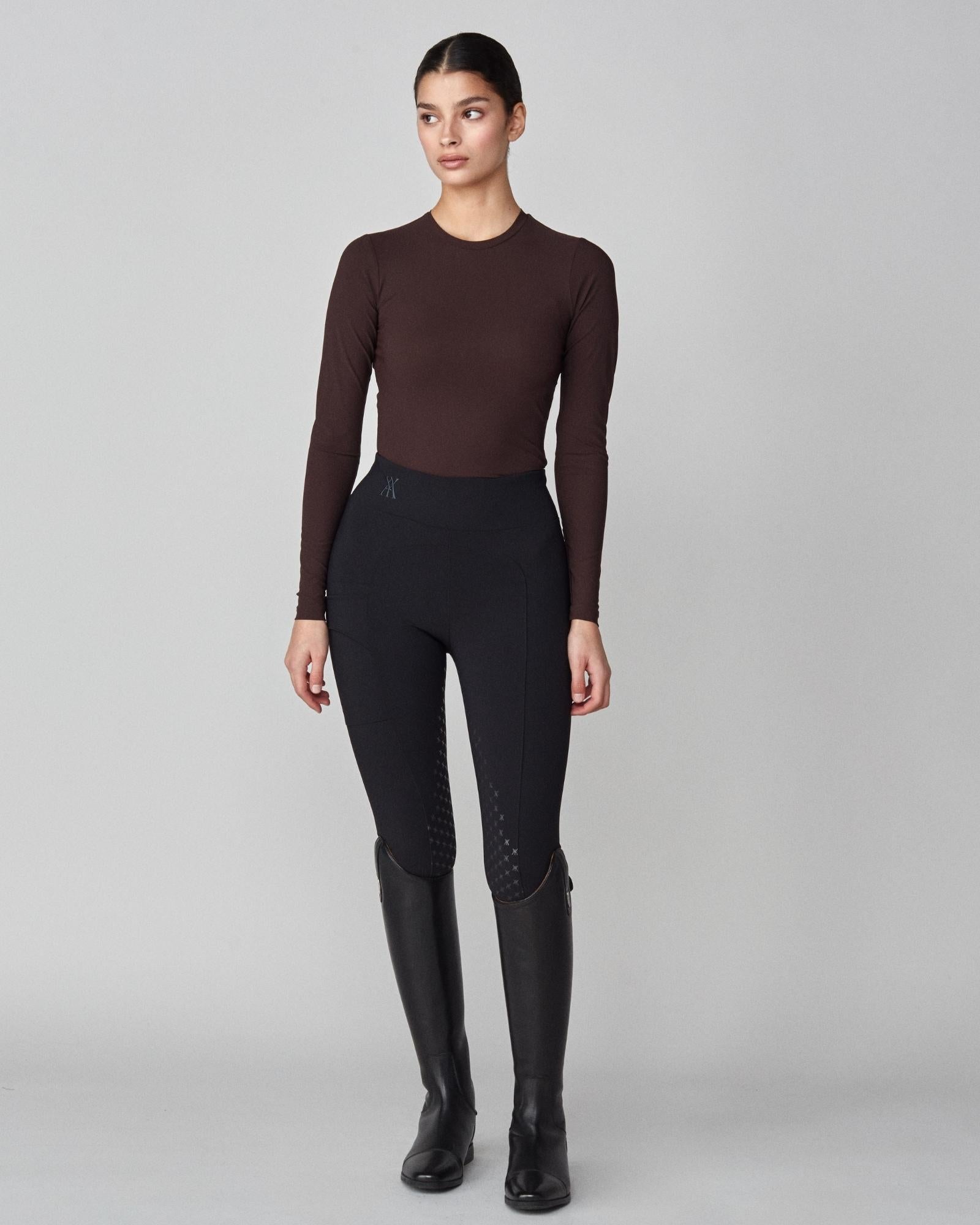 Sculpting Long Sleeve Dark Brown image