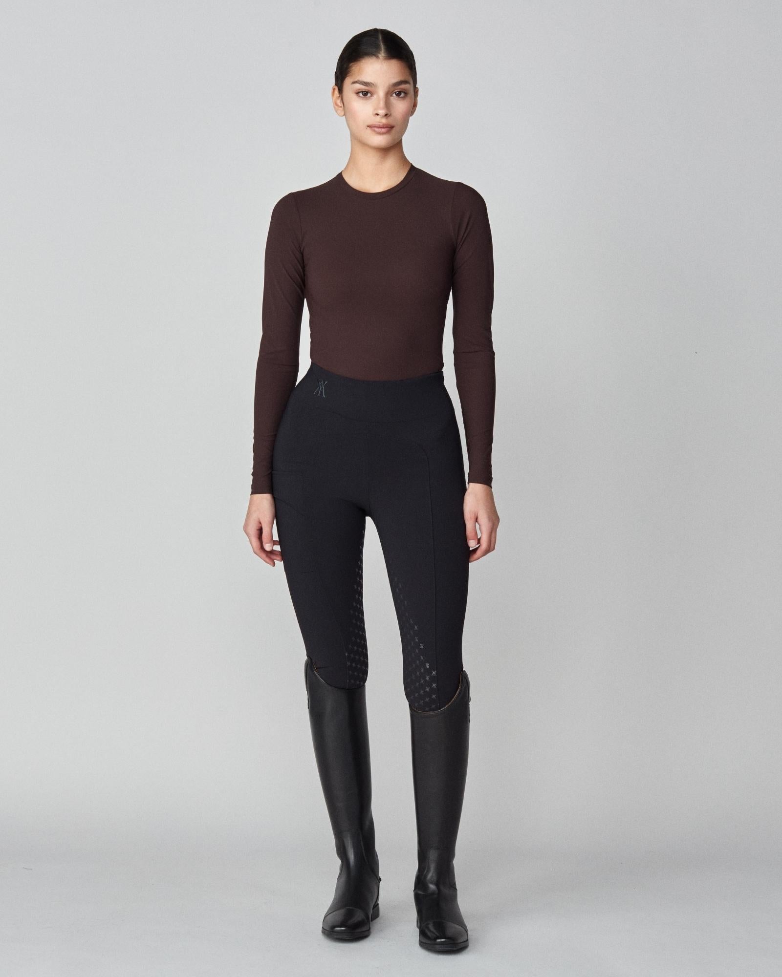 Sculpting Long Sleeve Dark Brown image