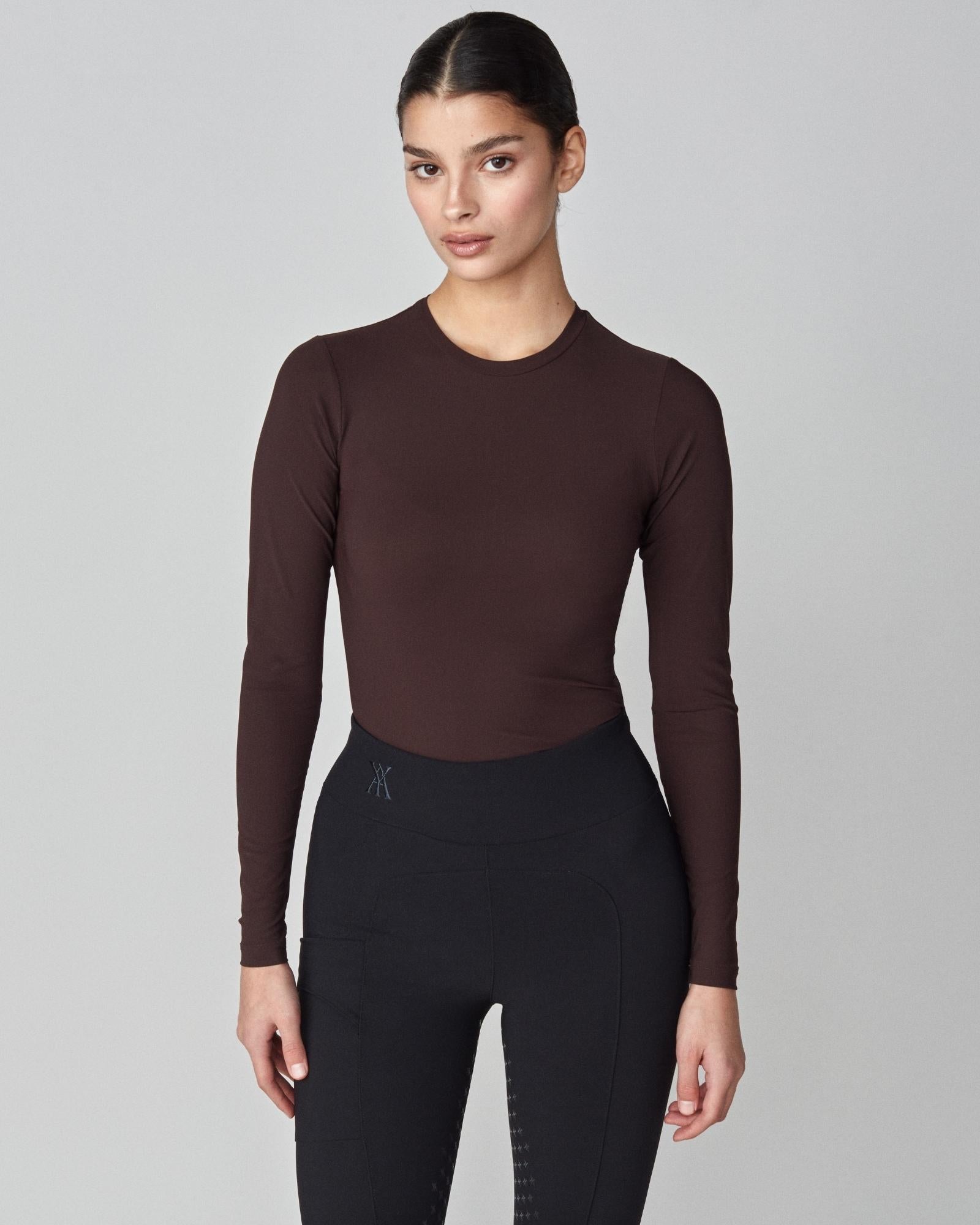 Sculpting Long Sleeve Dark Brown image