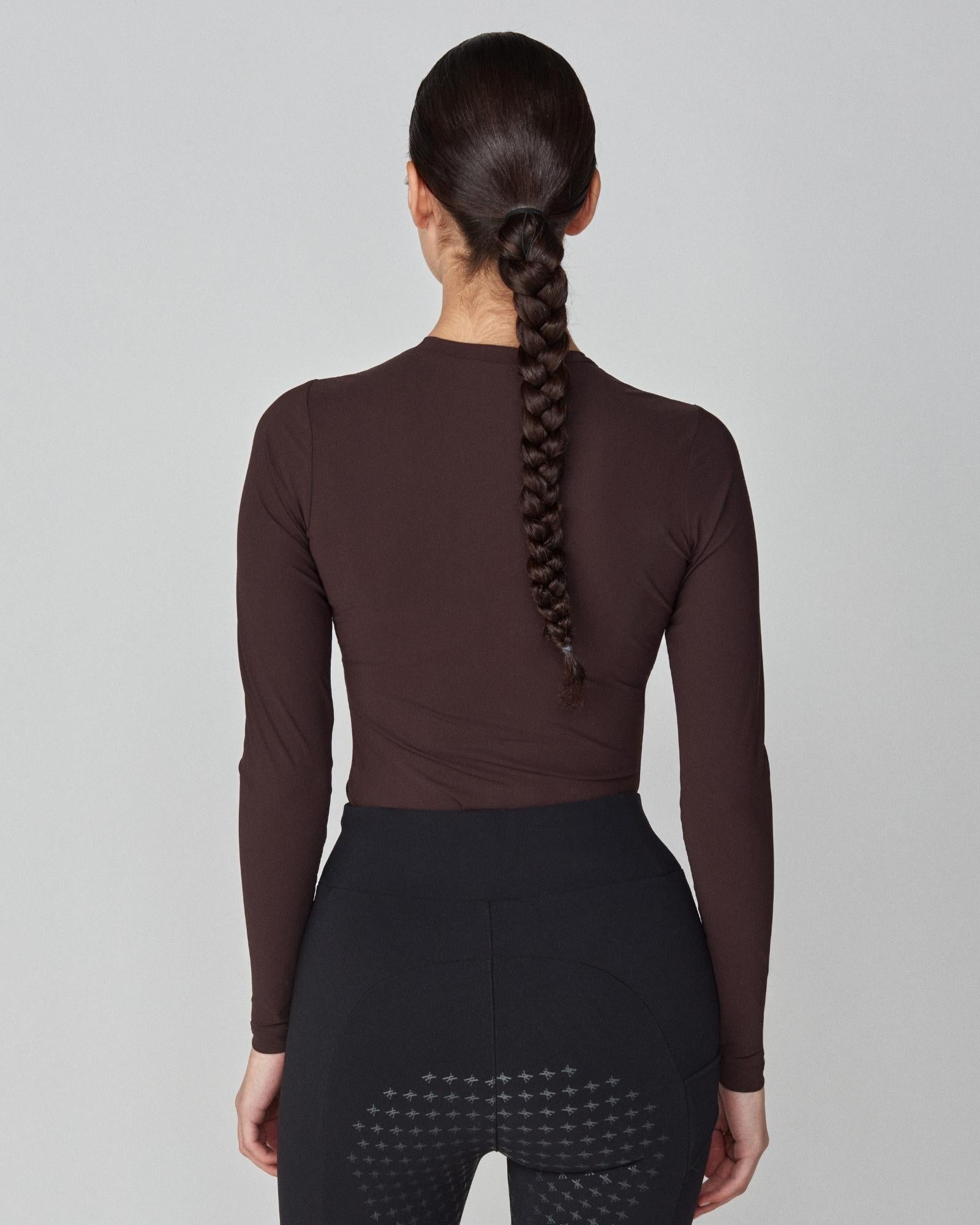 Sculpting Long Sleeve Dark Brown image