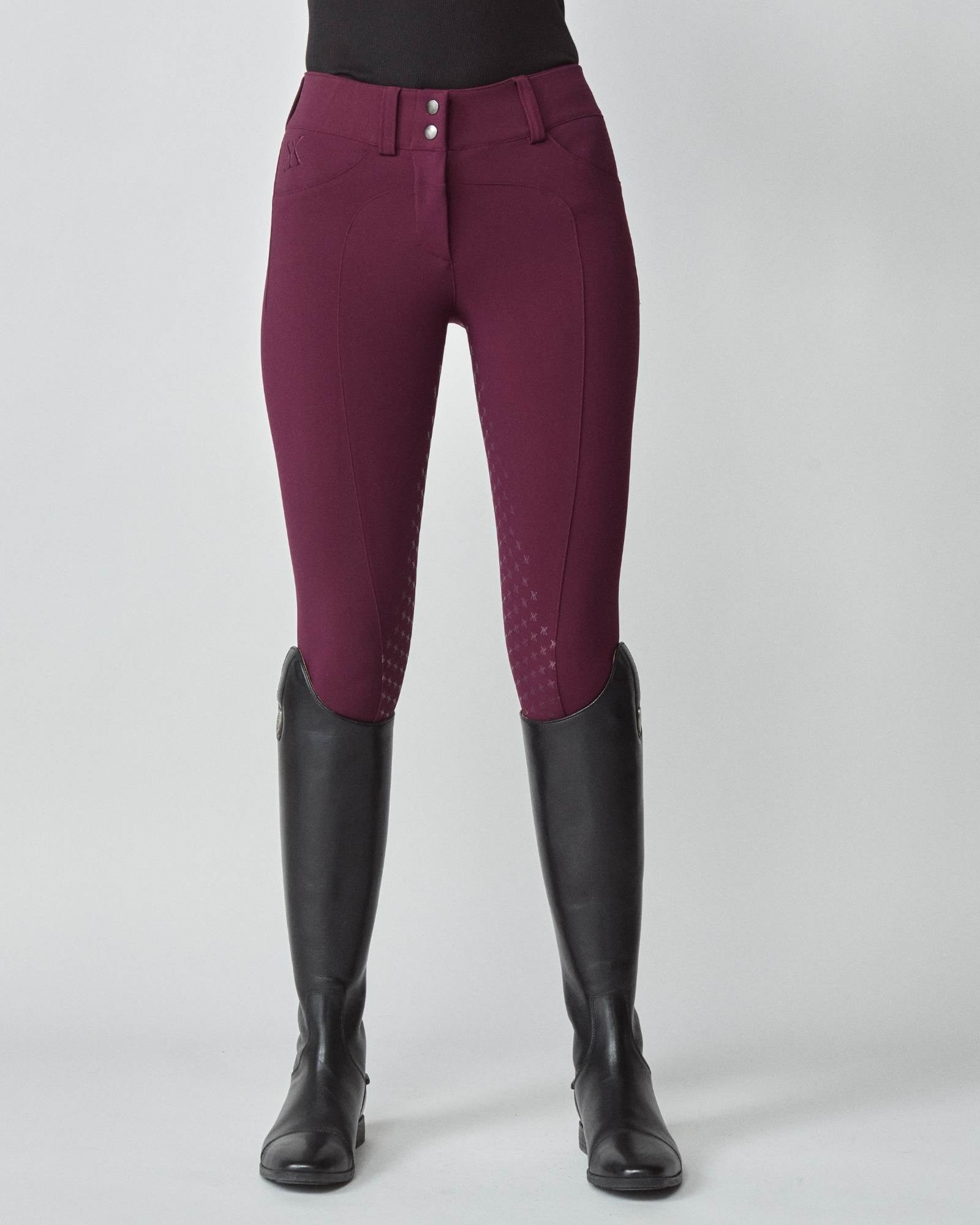 Compression Performance Breeches Burgundy image