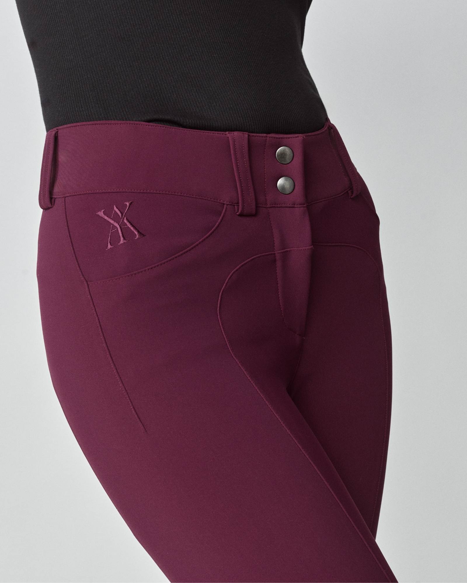 Compression Performance Breeches Burgundy image