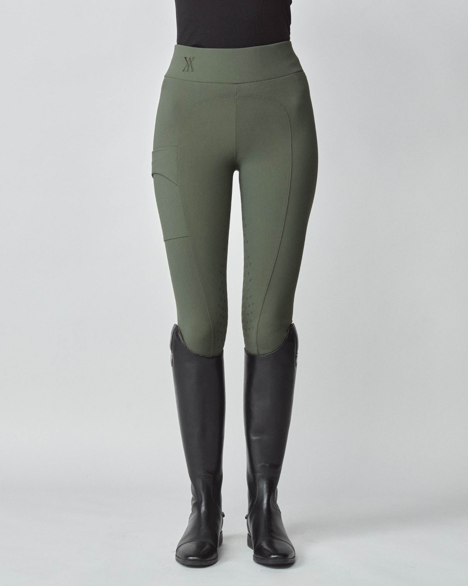 Compression Pull-On Breeches Green image