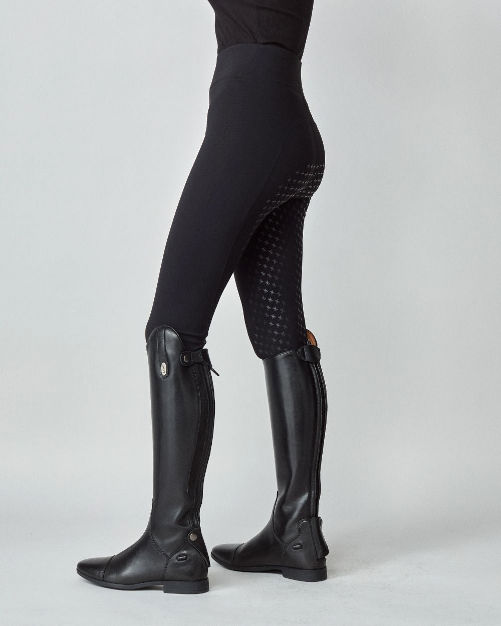 Compression Pull-On Breeches Black image