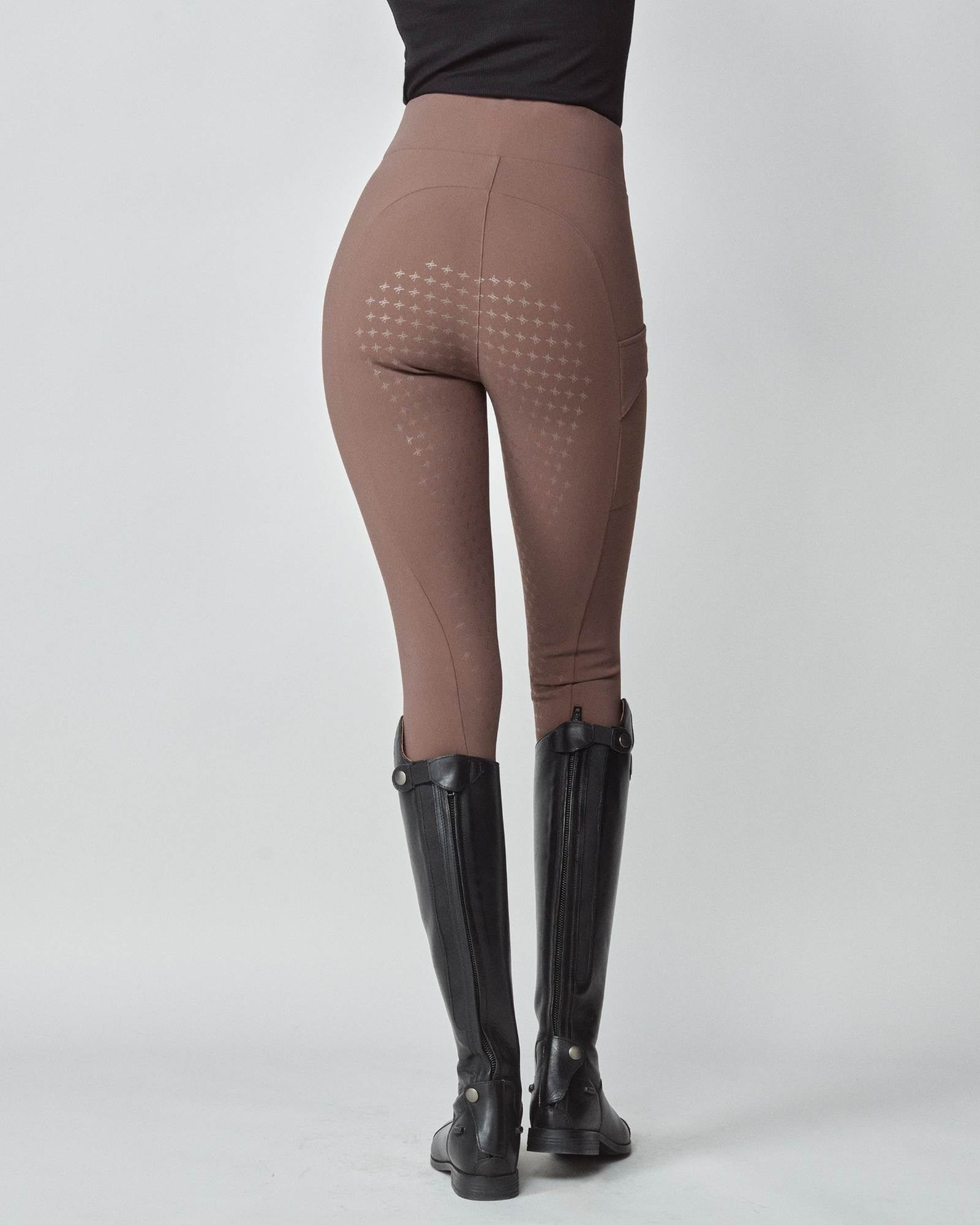 Compression Pull-On Breeches Brown image