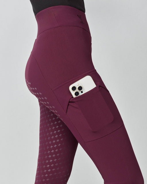 Compression Pull-On Breeches Burgundy thumbnail image