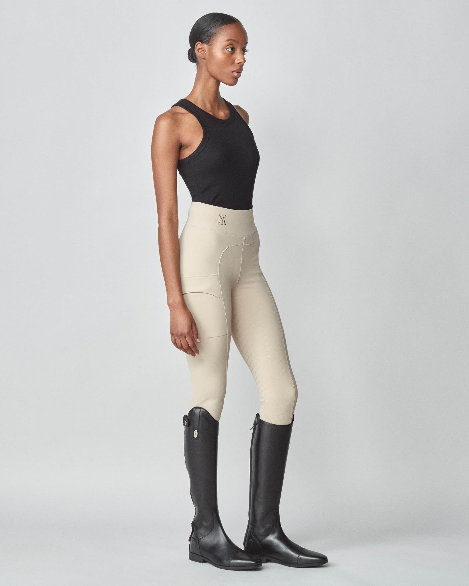 Yagya Compression Pull-On Breeches L / Tan / Full Yagya Compression Pull-On Breeches L / Tan / Full