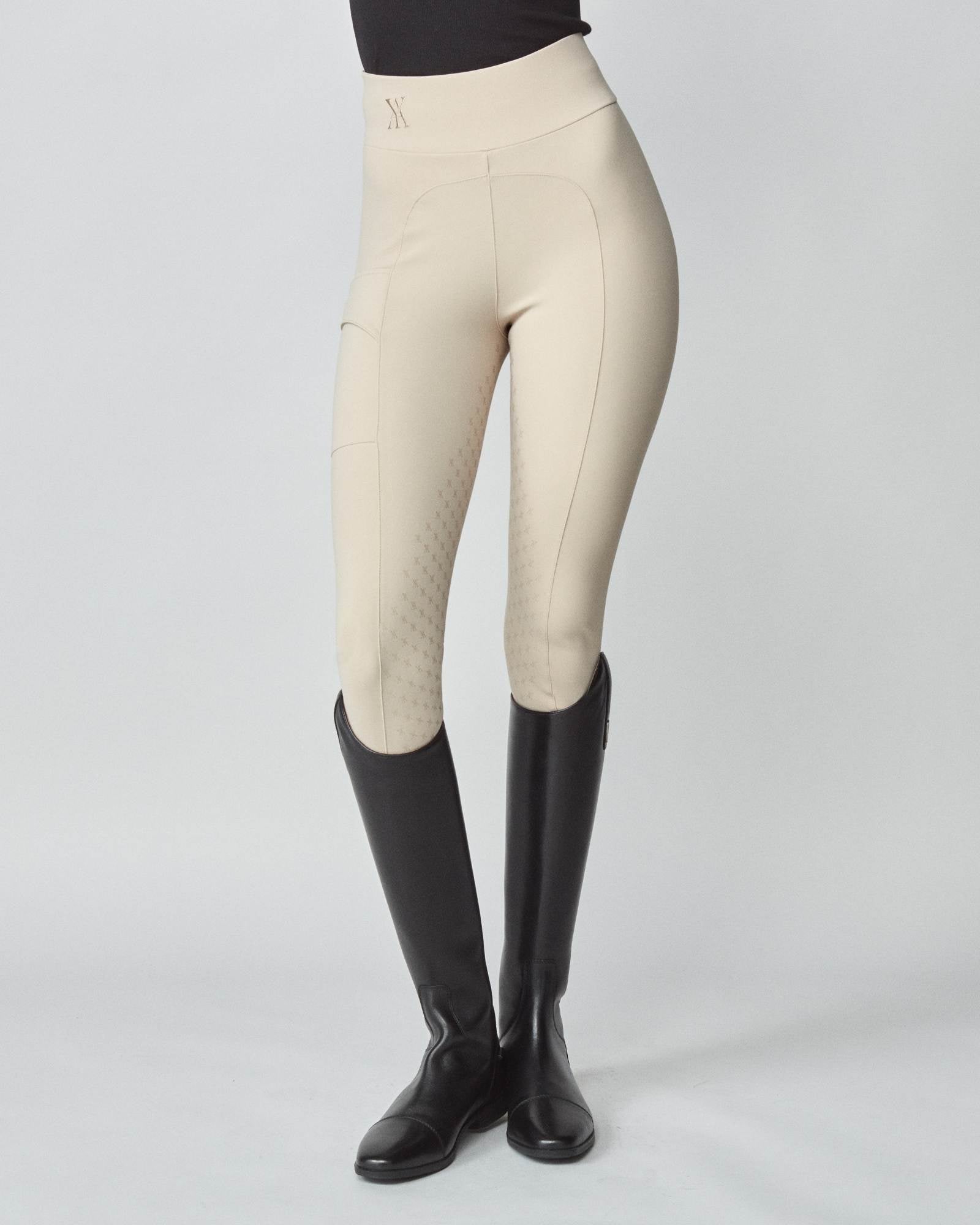 Compression Pull-On Breeches Tan image
