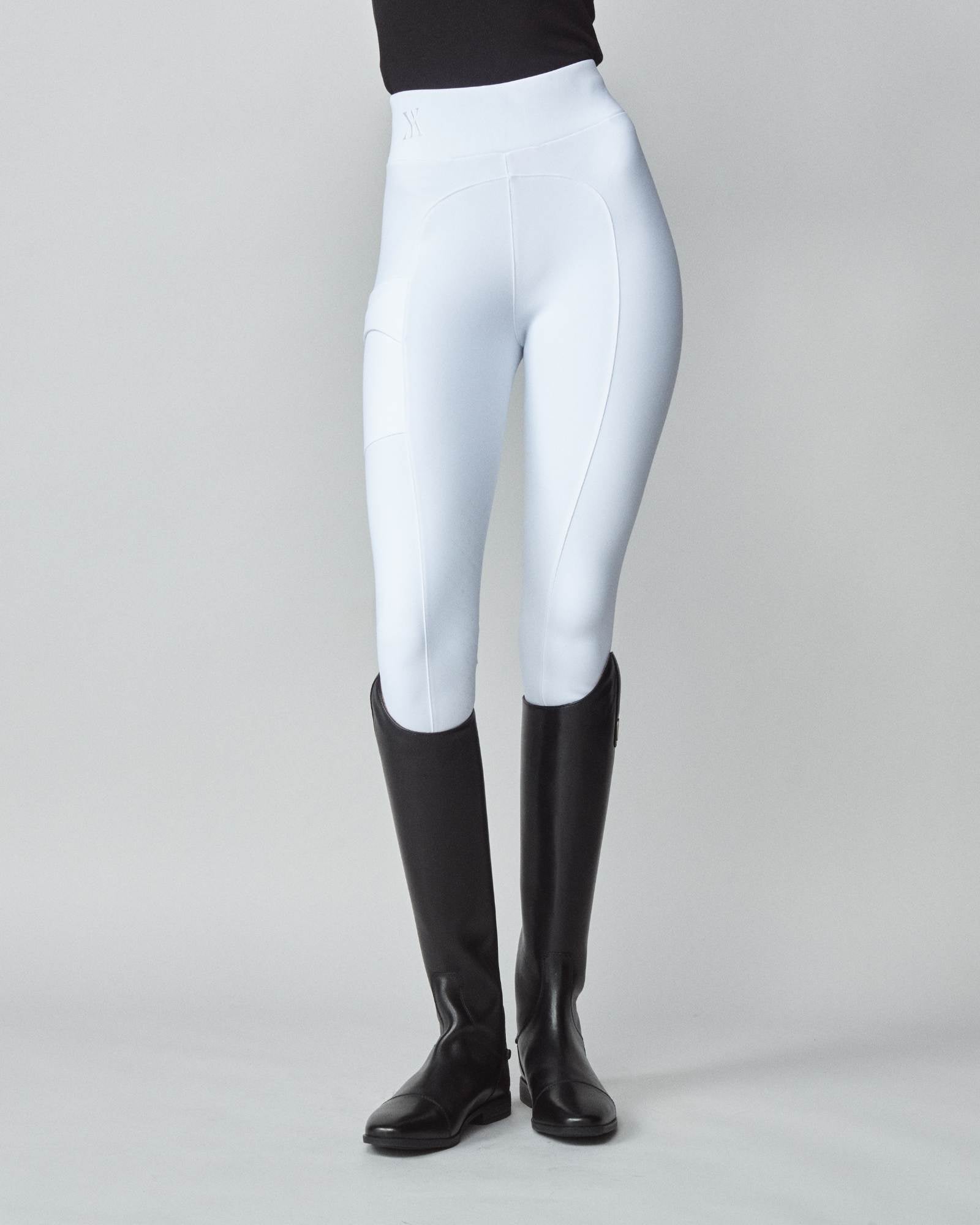 Compression pull-on Riding Breeches White Shop now