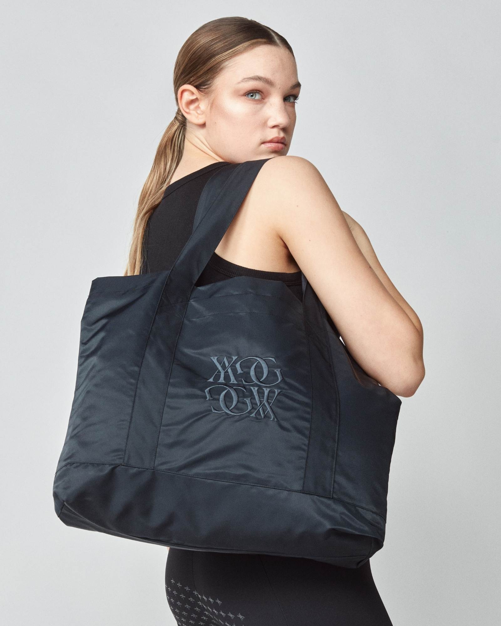 Embroidered Bag Black image