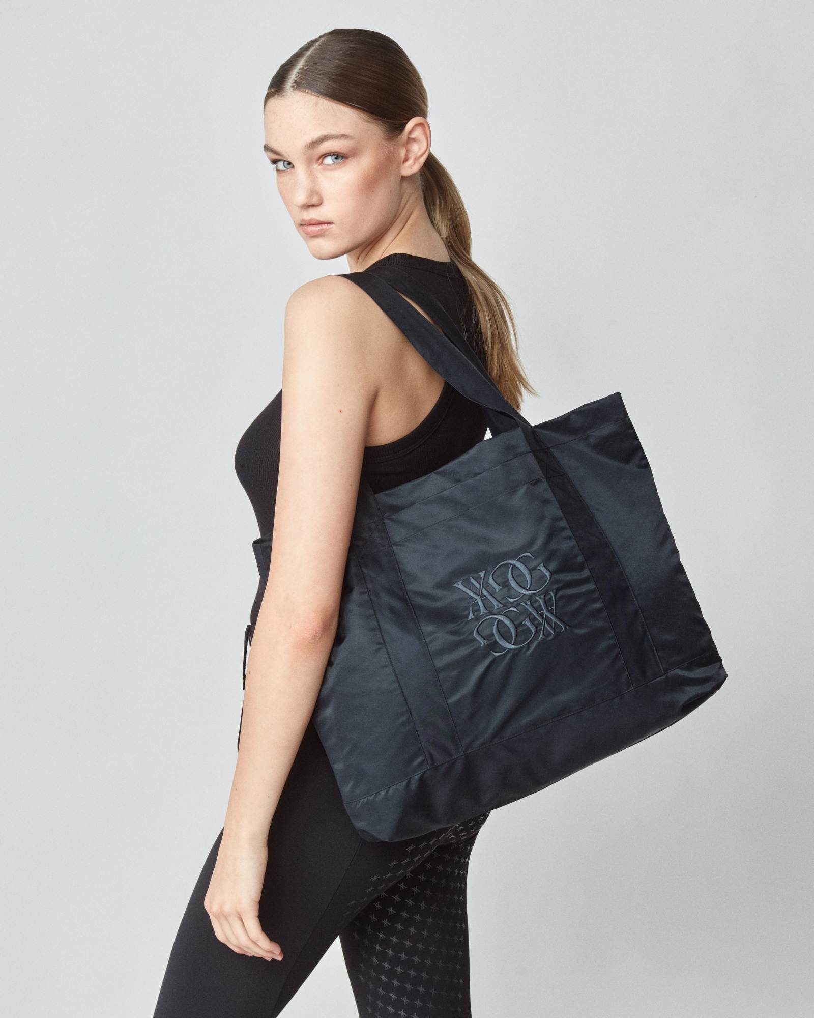 Embroidered Bag Black image