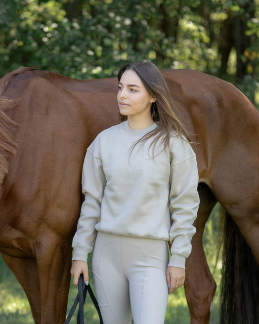 Embroidered Sweatshirt Tan thumbnail image