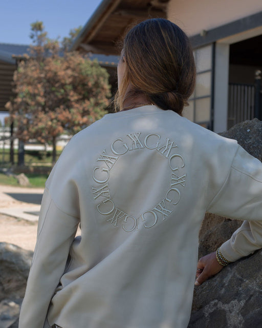 Embroidered Sweatshirt Tan thumbnail image