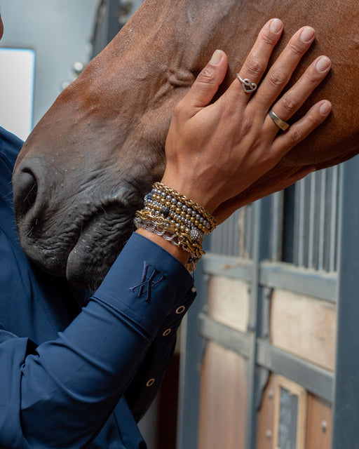 Front Tie Riding Shirt Navy thumbnail image