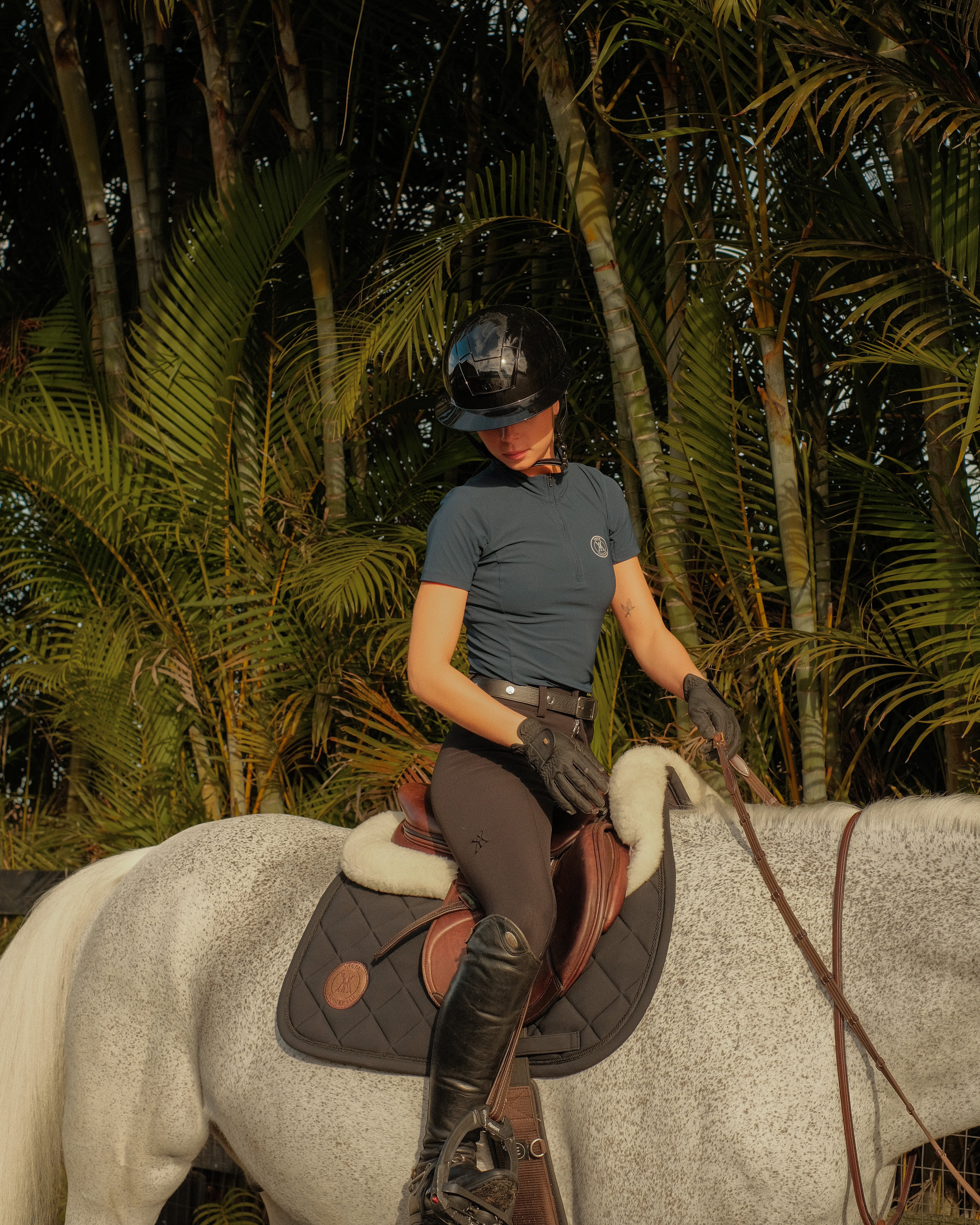 Half Zip Short Sleeve Navy image